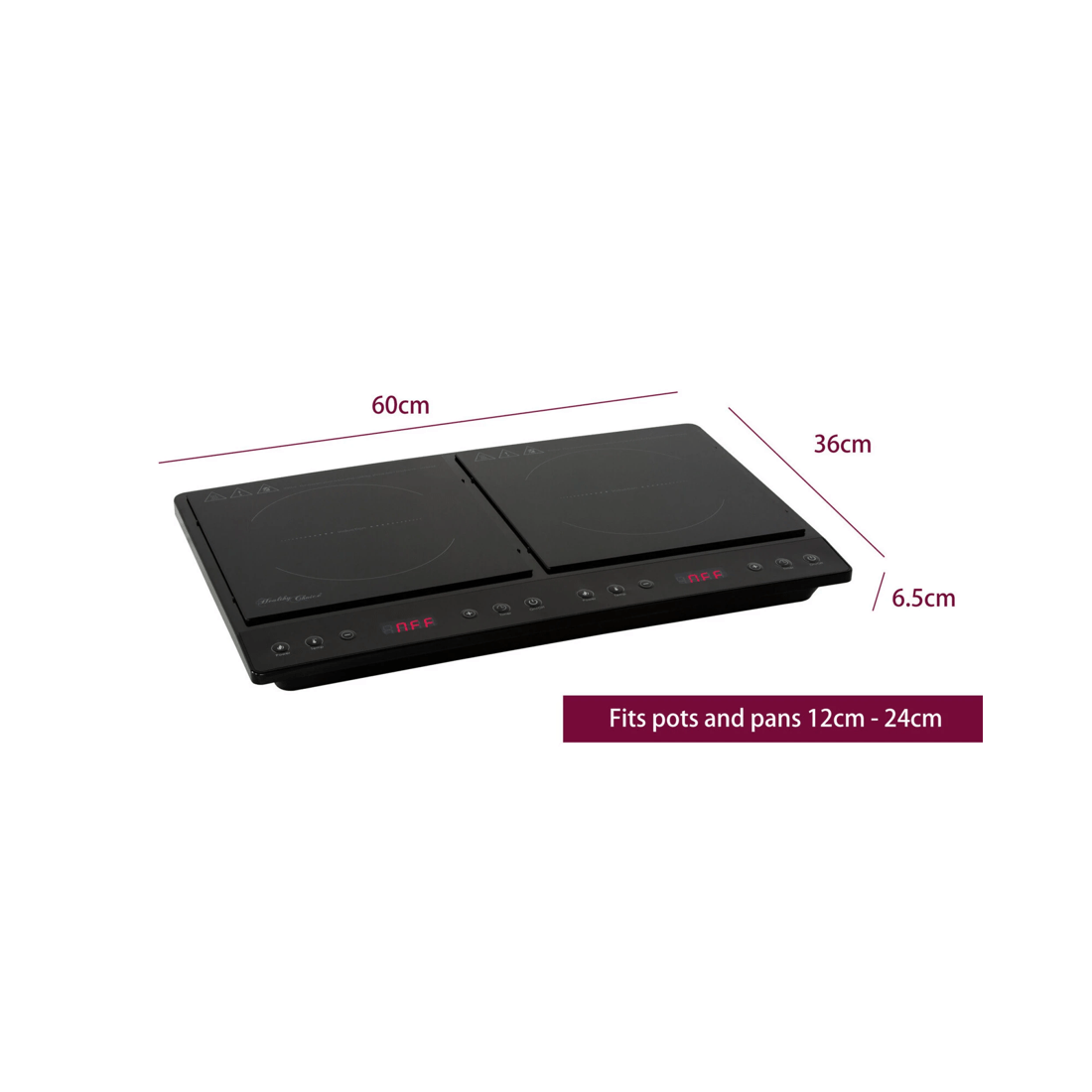 4 Healthy Choice Double Induction Cooker w/ 2 Plates, 240C, 1000- 1400W, 4 of 8