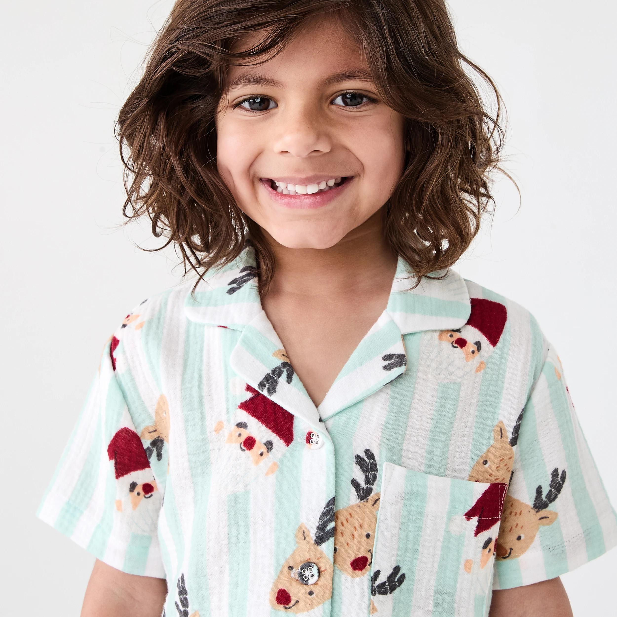 3 Christmas Woven Pyjama Set Gren Santr, 3 of 8