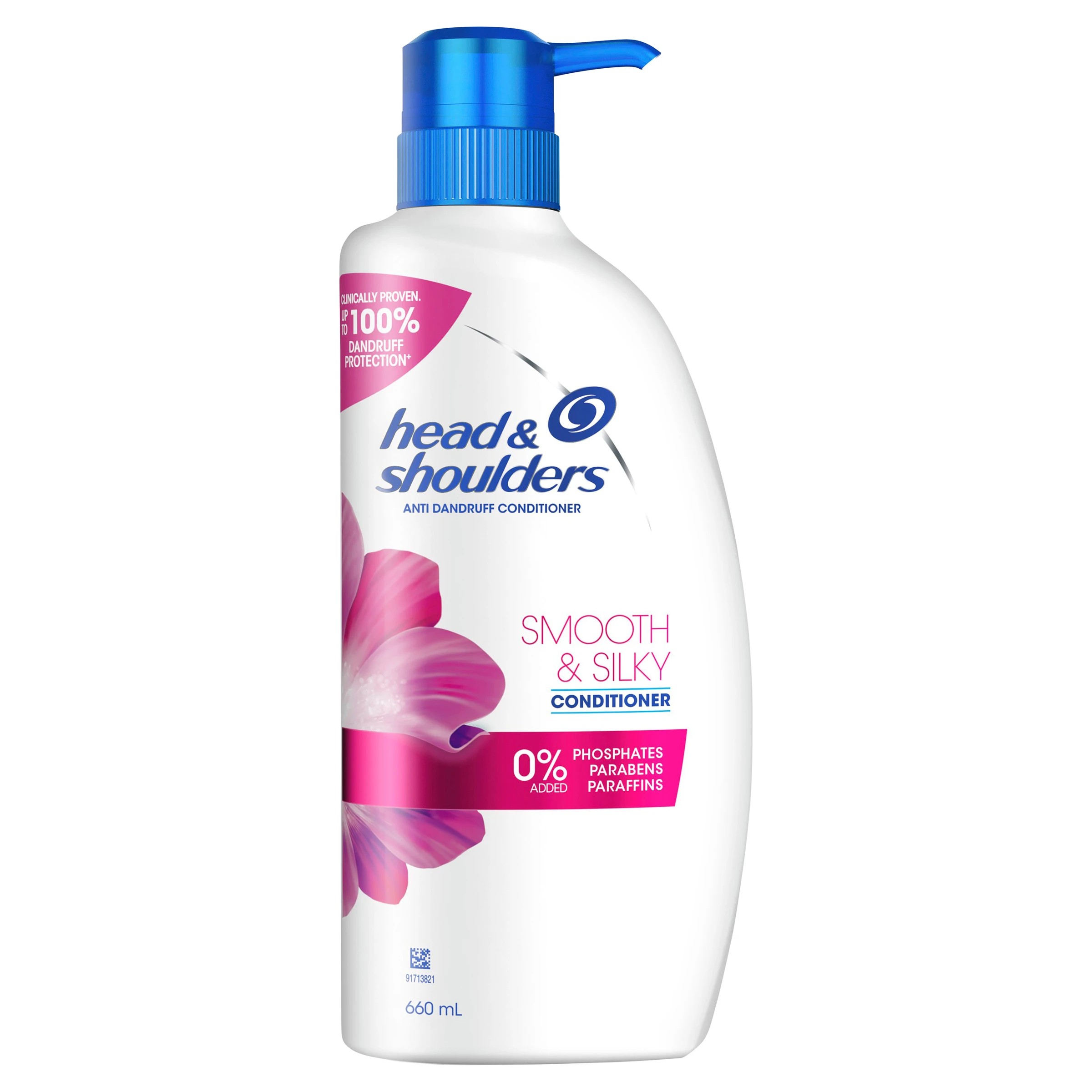 1 Head & Shoulders Anti-Dandruff Smooth and Silky Conditioner 660ml, 1 of 7