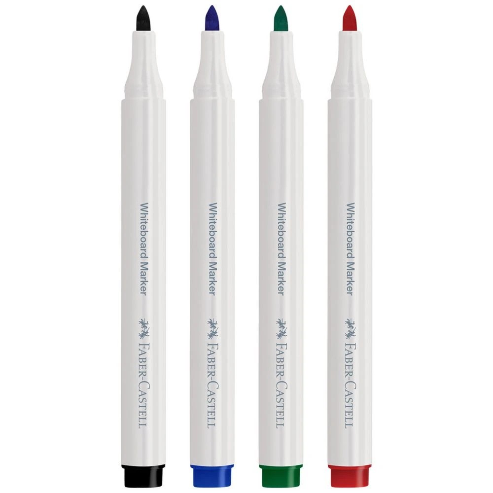 4 Faber-Castell Slim Whiteboard Marker Assorted 4 Pack, 4 of 7