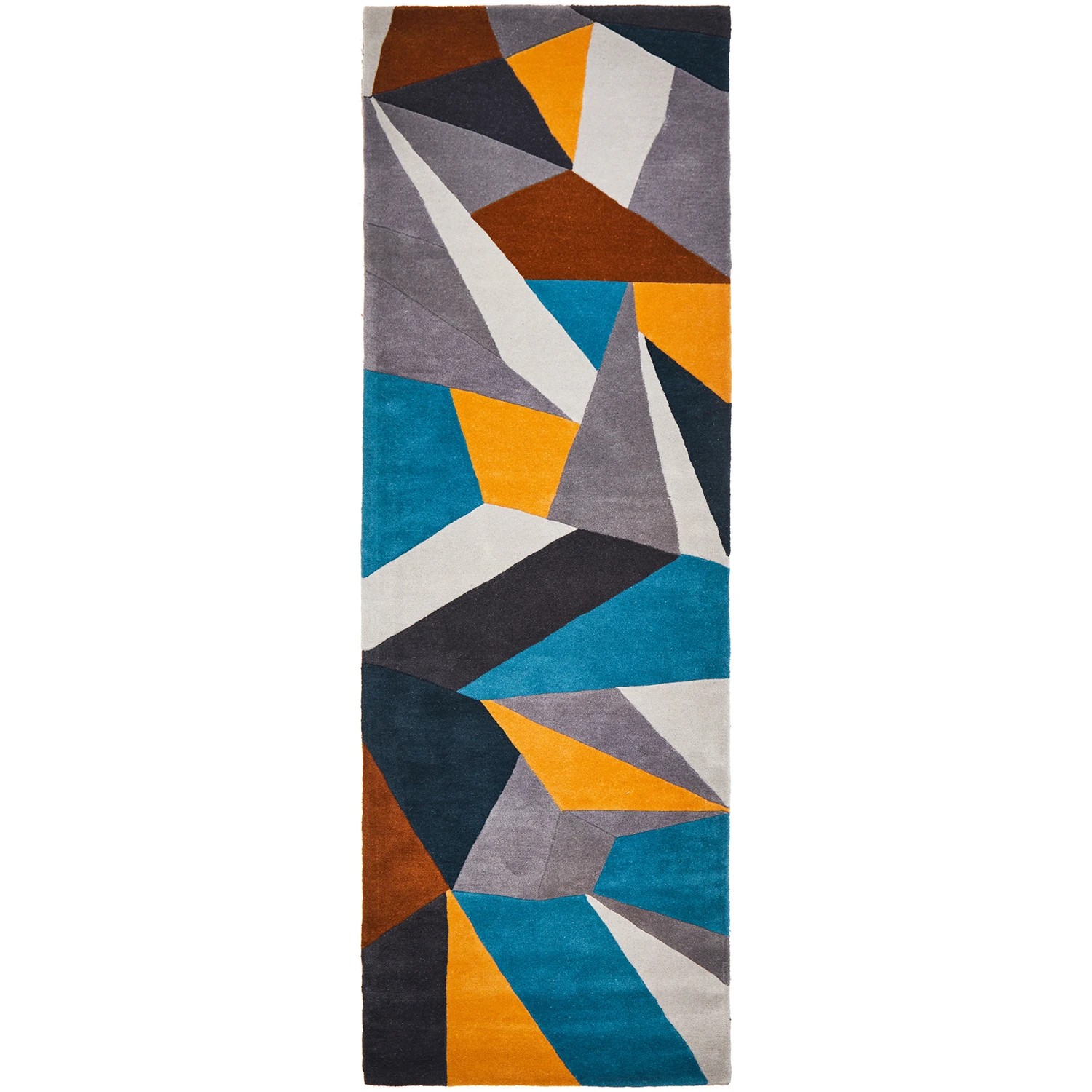 1 Common Ground Rugs Jye 902 300x80cm Runner - Medium Hand Tufted Wool Rug - Multi, 1 of 7