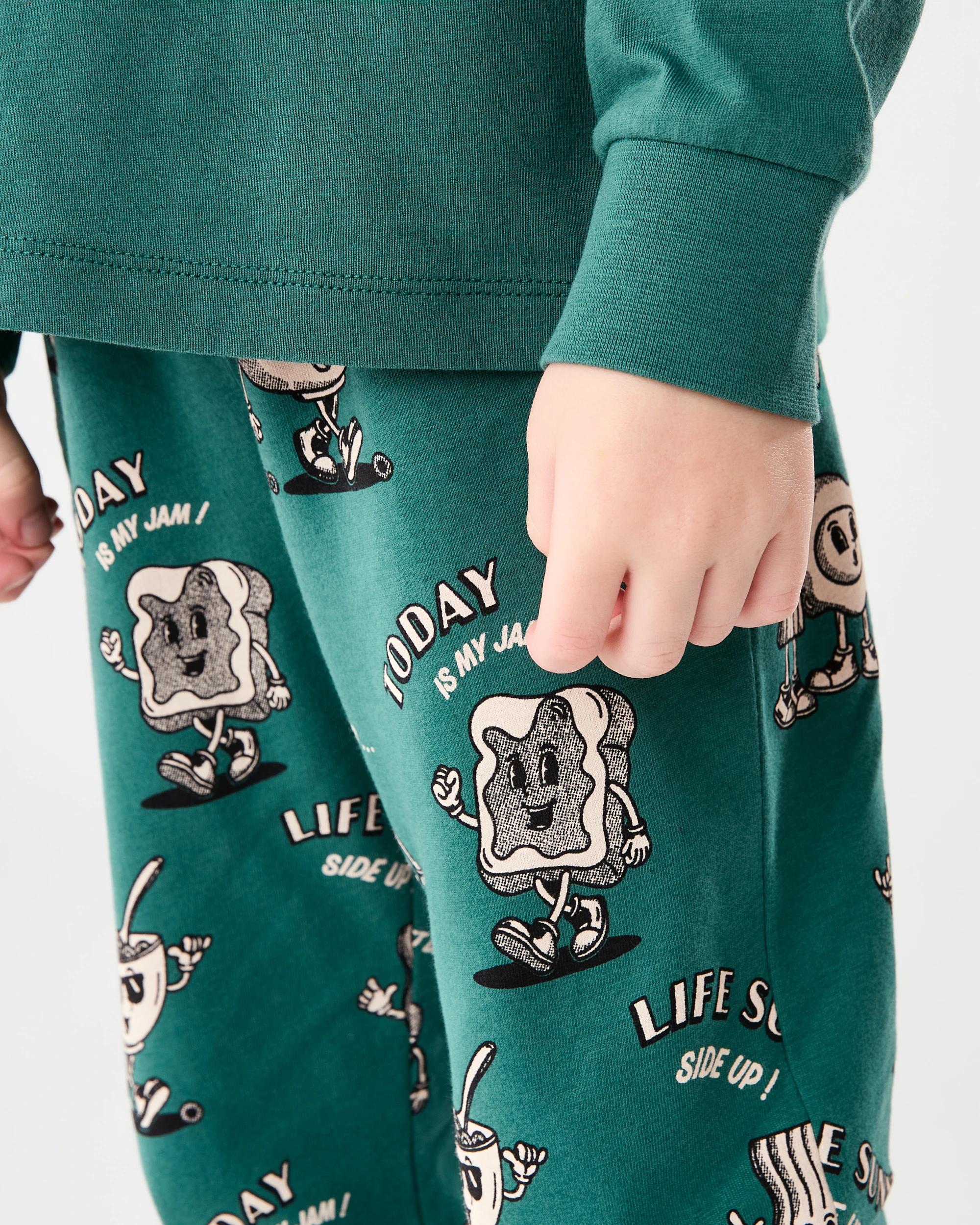 7 Jersey Pyjama Set Grn Food, 7 of 10