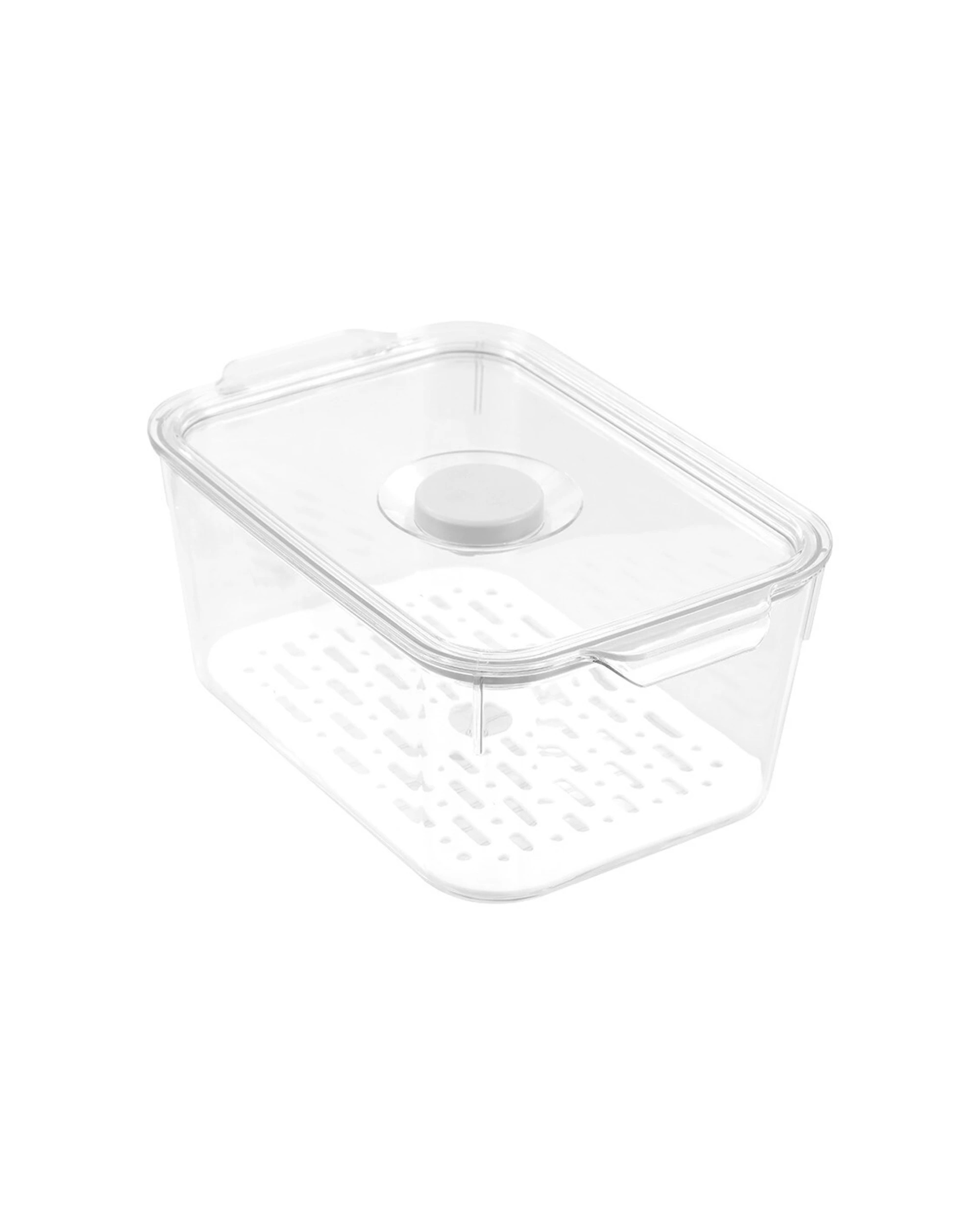 3 Boxsweden Crystal 2.4L Saver Fresh Storer Container Removable Tray Breathable - Clear, 3 of 6