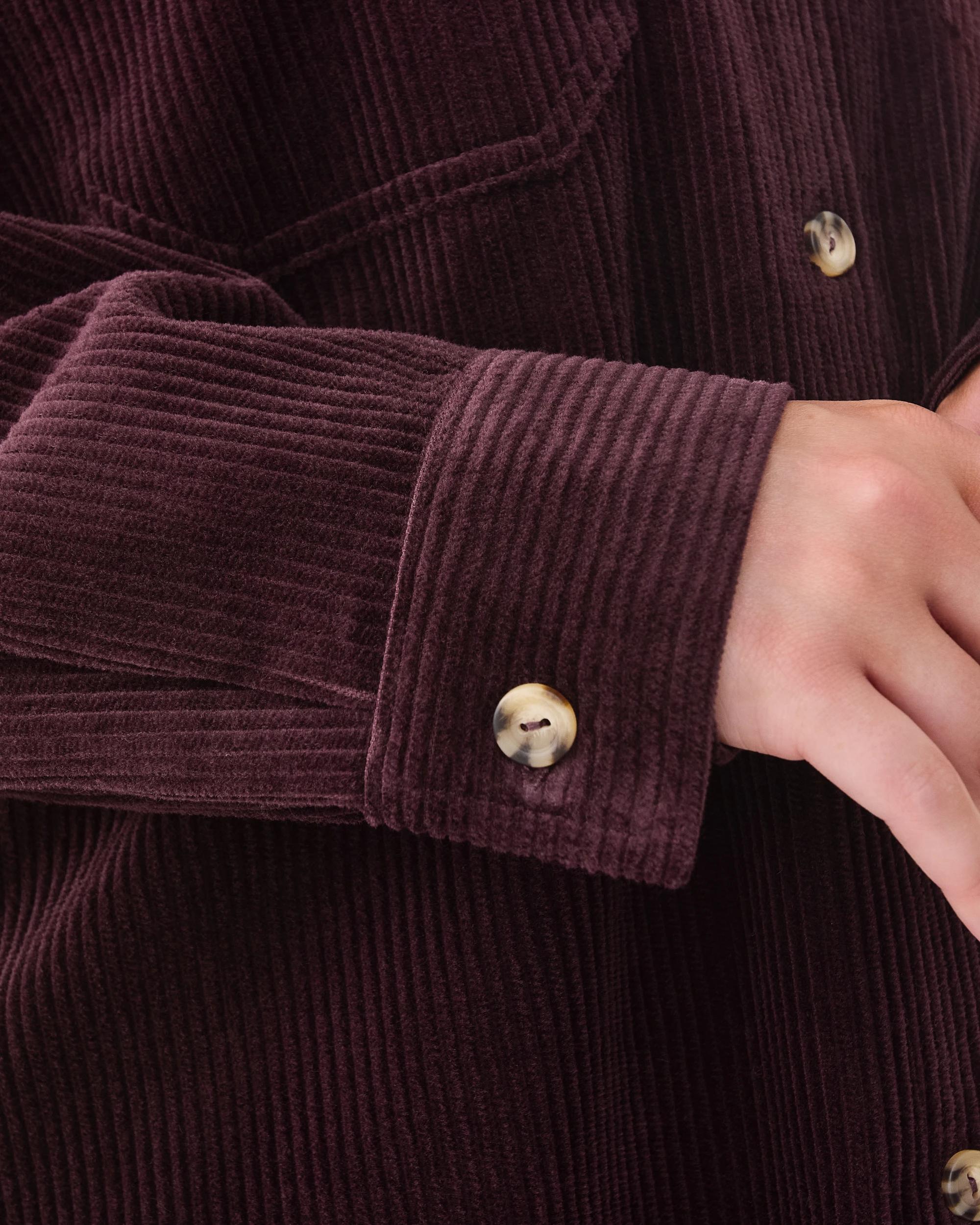 8 Long Sleeve Corduroy Shirt Fudge, 8 of 8