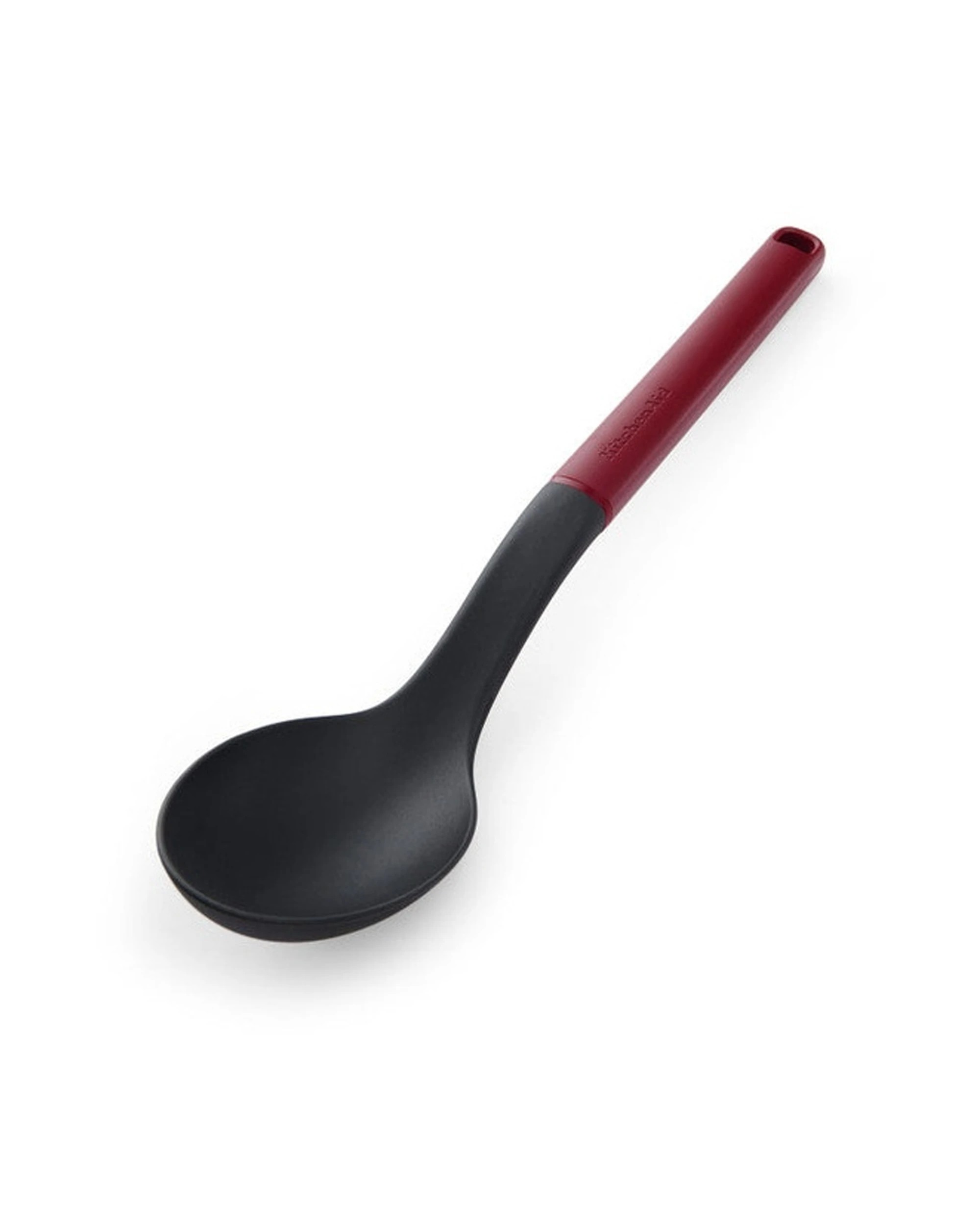 2 KitchenAid Cooking Spoon Heat Resistant Nylon Ergonomic 34cm Non Stick Kitchen Utensil - Red, 2 of 3