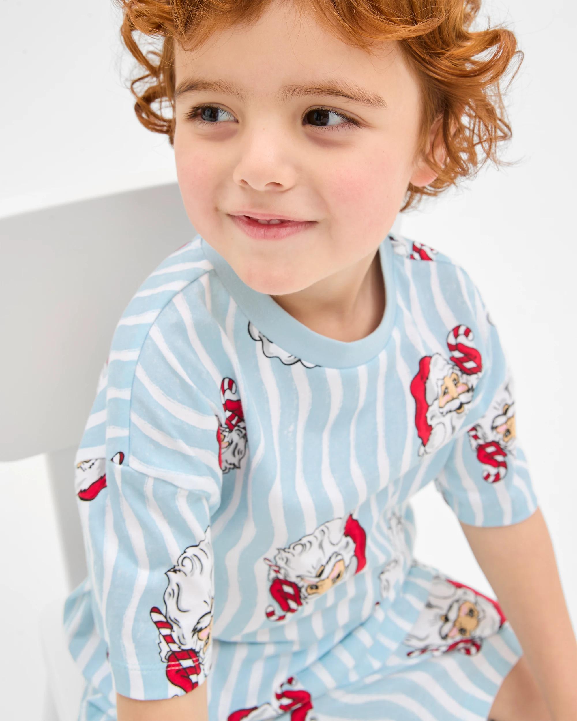 2 Target Family Matching Christmas Santa Australian Cotton Younger Boys Pyjama Set SANTA, 2 of 8