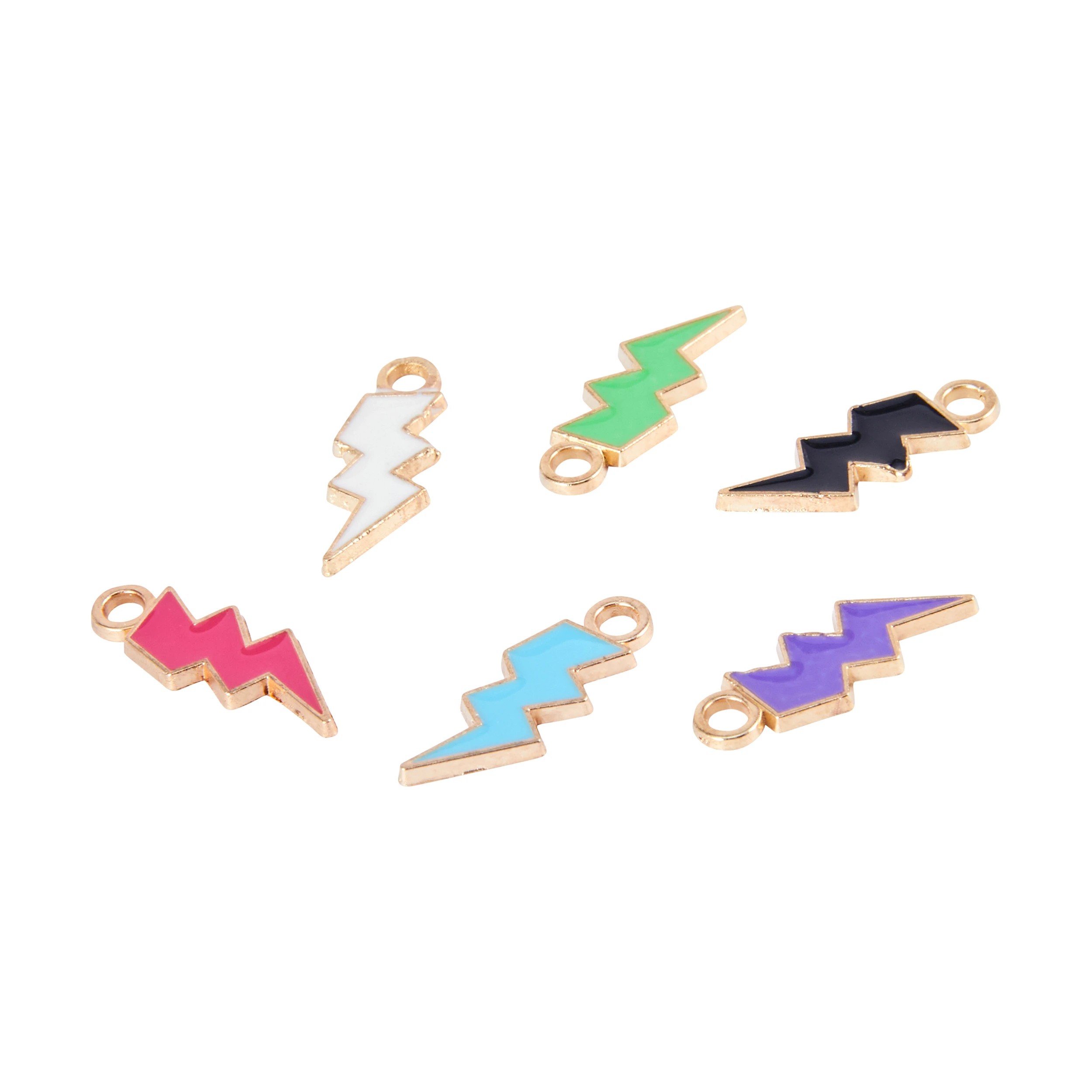 3 Jewellery Making Charms - Lightning Bolt, 3 of 3