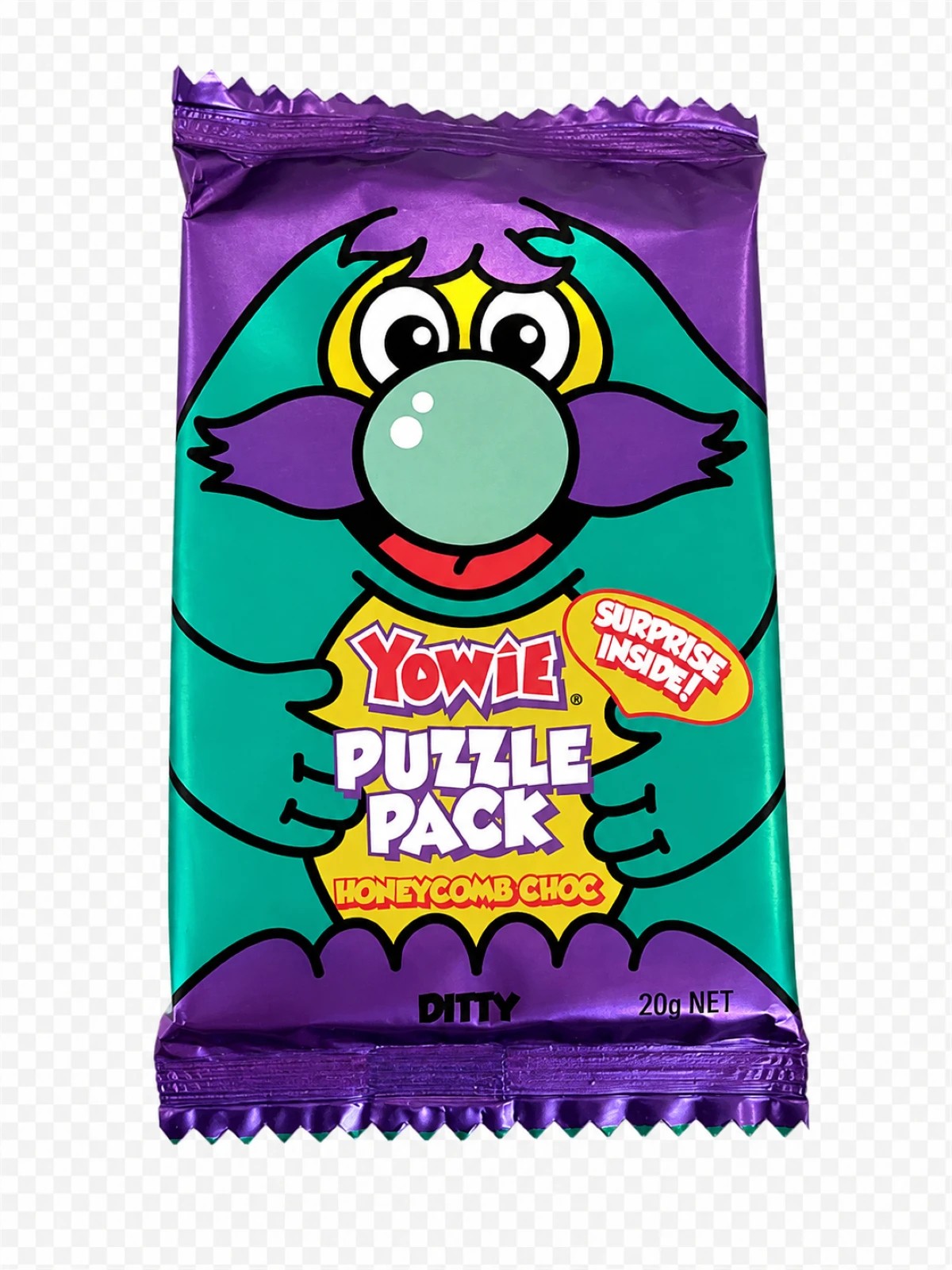 9 Yowie Puzzle Pack Honeycomb Choc 20g - Assorted, 9 of 10