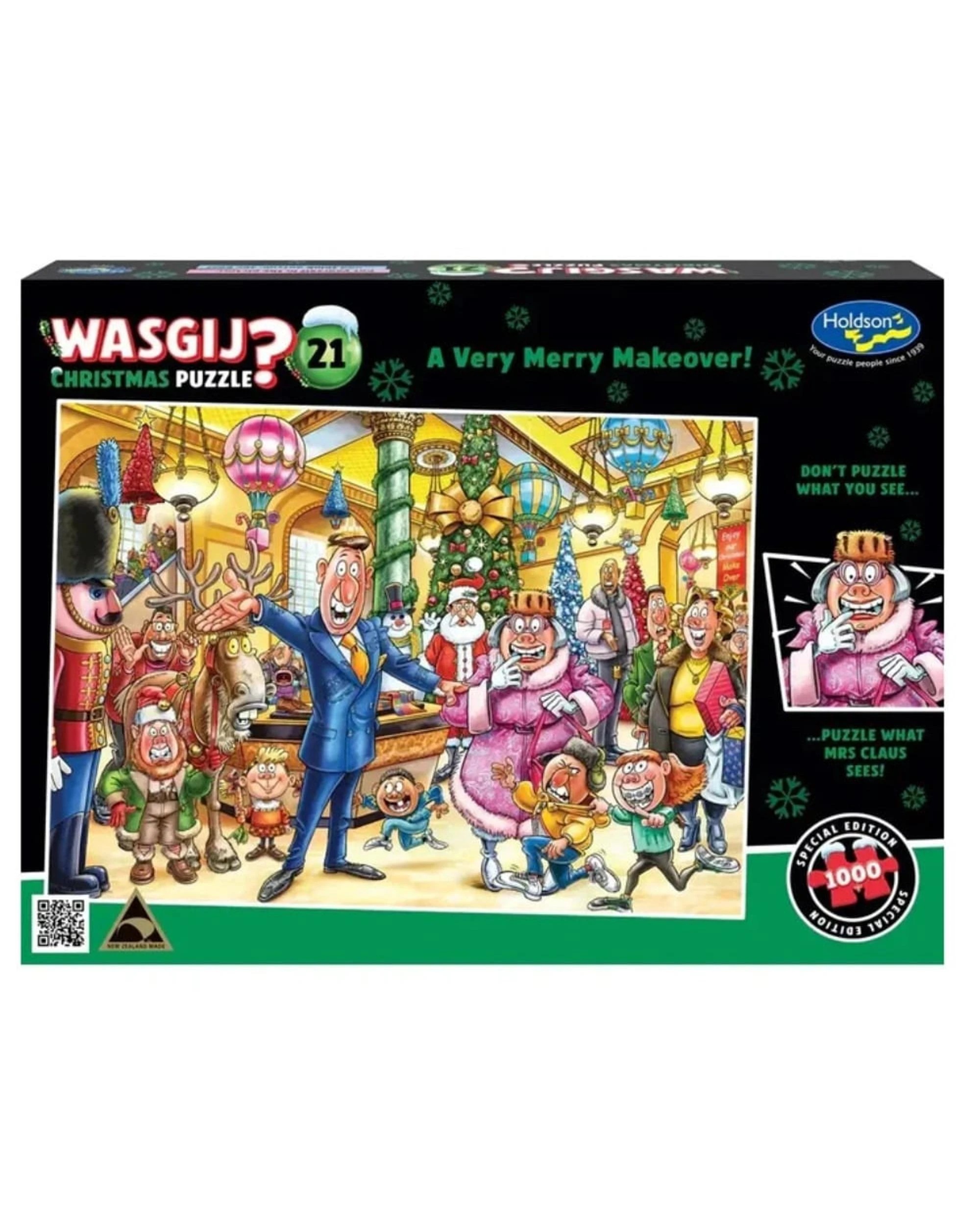 2 Holdson Wasgij Christmas #21 A Very Merry Makeover 1000 Piece Jigsaw Puzzle, 2 of 3