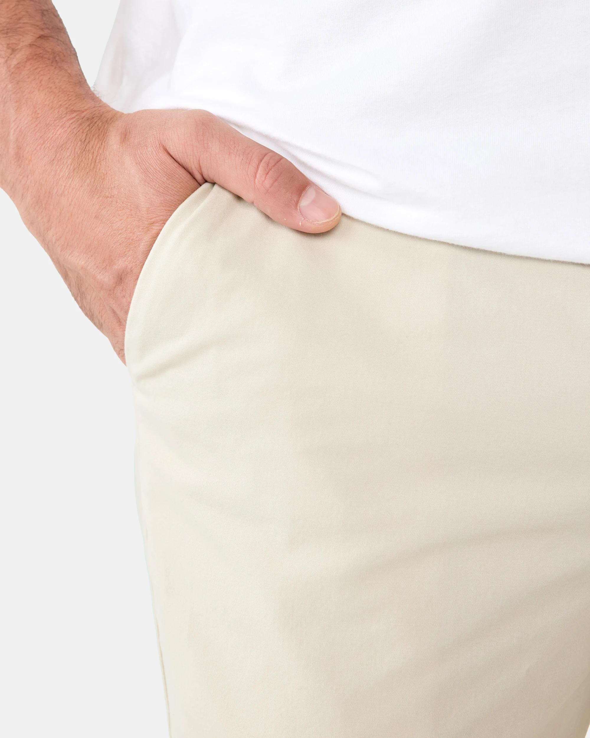 6 Slim Stretch Chino Shorts Bge Ntrl, 6 of 7