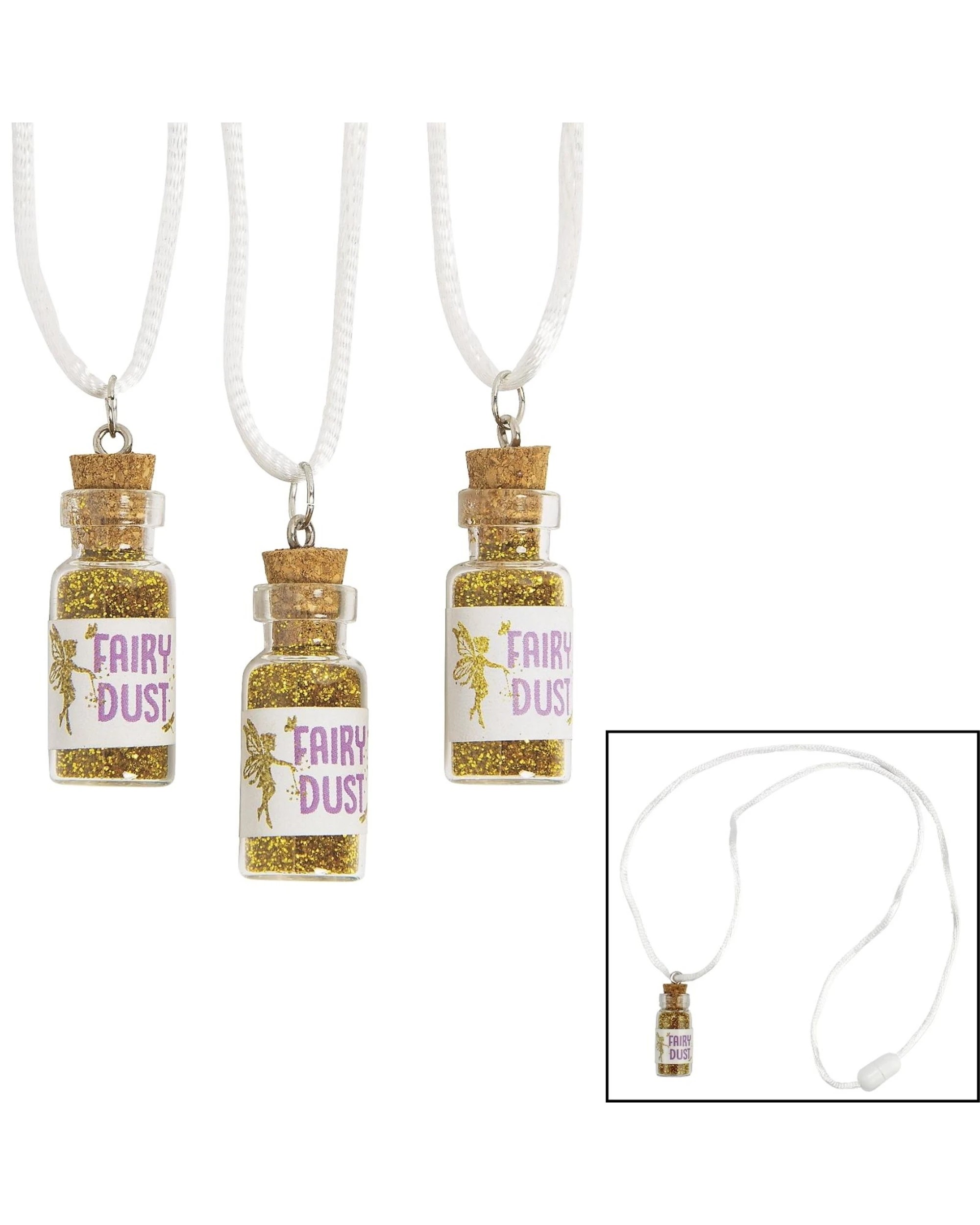 1 Partyrama Golden Fairy Dust Necklaces Pack of 12, 1 of 1