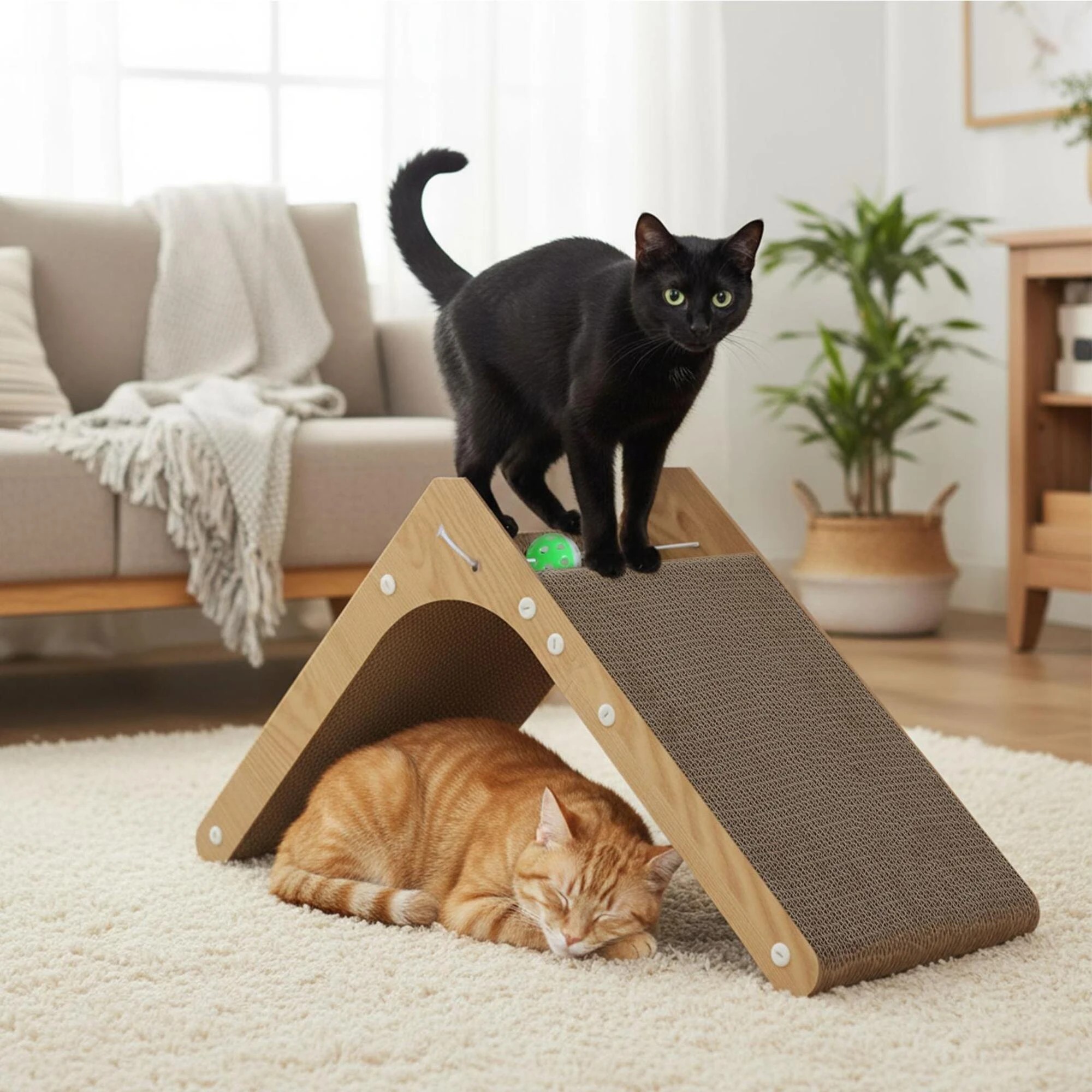 8 Pawz Cat Scratcher Board L-Shaped  48cm, 8 of 9