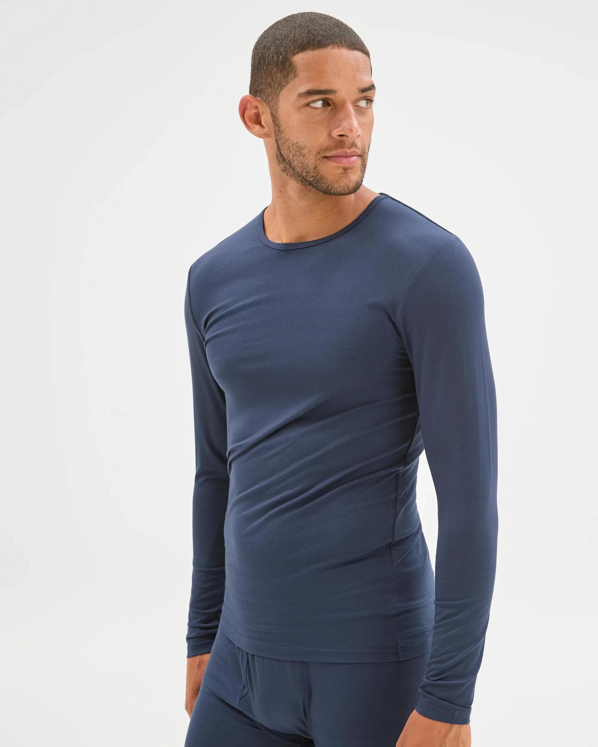 3 Maxx Heat Innovation Long Sleeve Thermal Top NAVY, 3 of 6