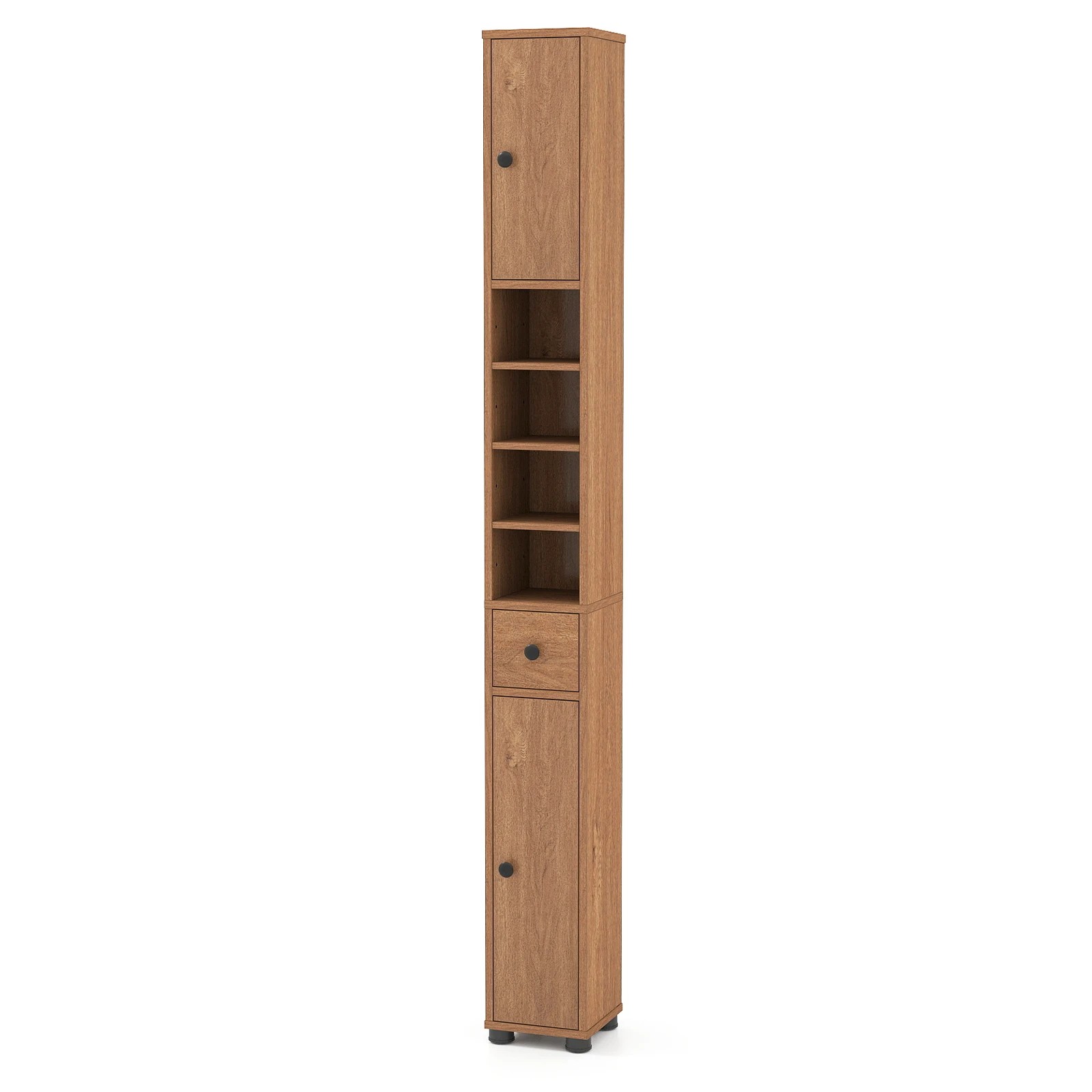 1 Costway 1.8M Tall Bathroom Cabinet Slim Narrow Storage Sideboard, 1 of 4