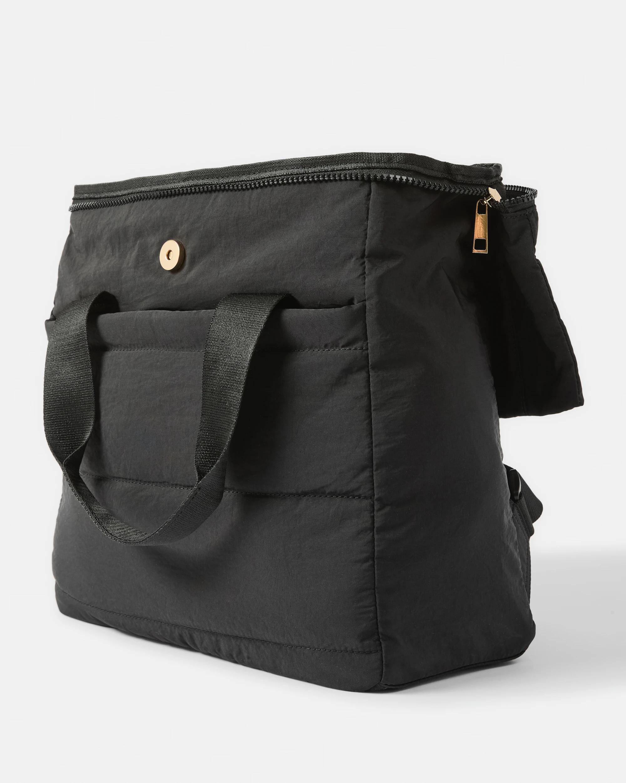3 Padded Nylon Backpack Black, 3 of 6