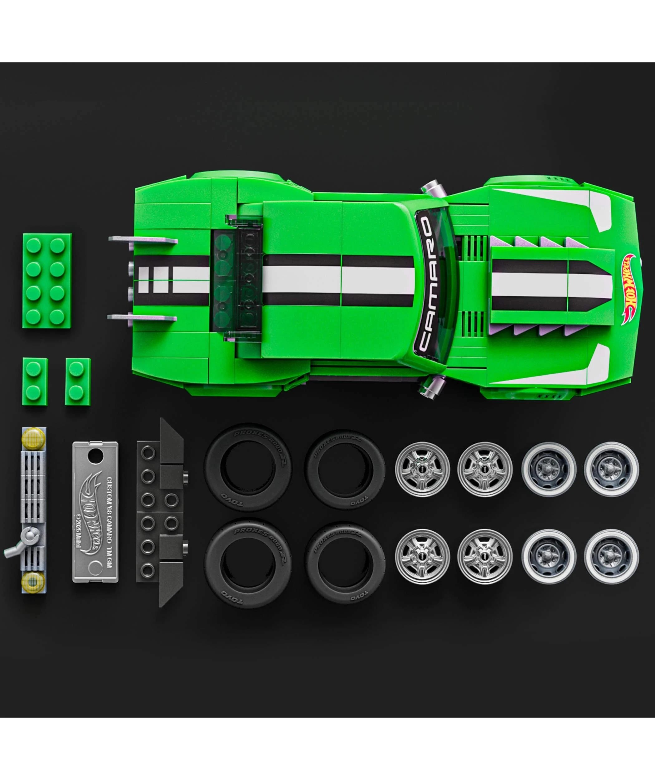 4 Mattel Brick Shop Hot Wheels Custom ’68 Camaro Building Toy Kit - Multi, 4 of 6