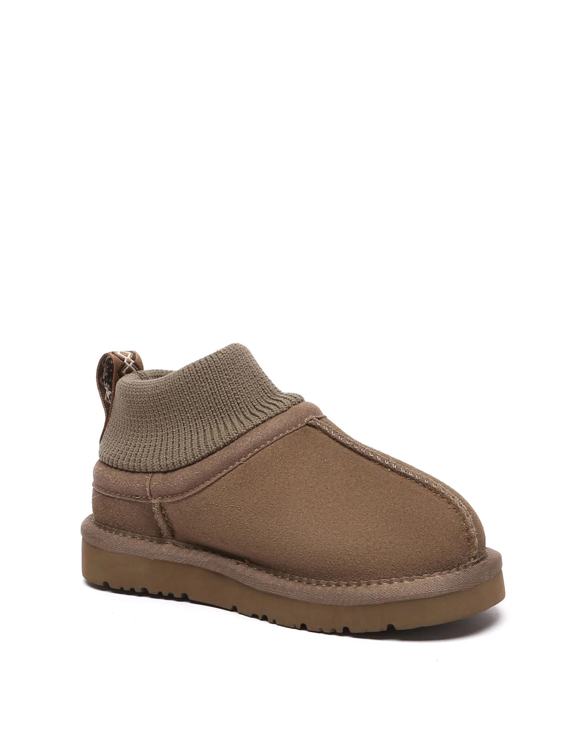 2 Australian Shepherd UGG Kids Margaret Stretchy Slippers OLIVE BROWN, 2 of 5