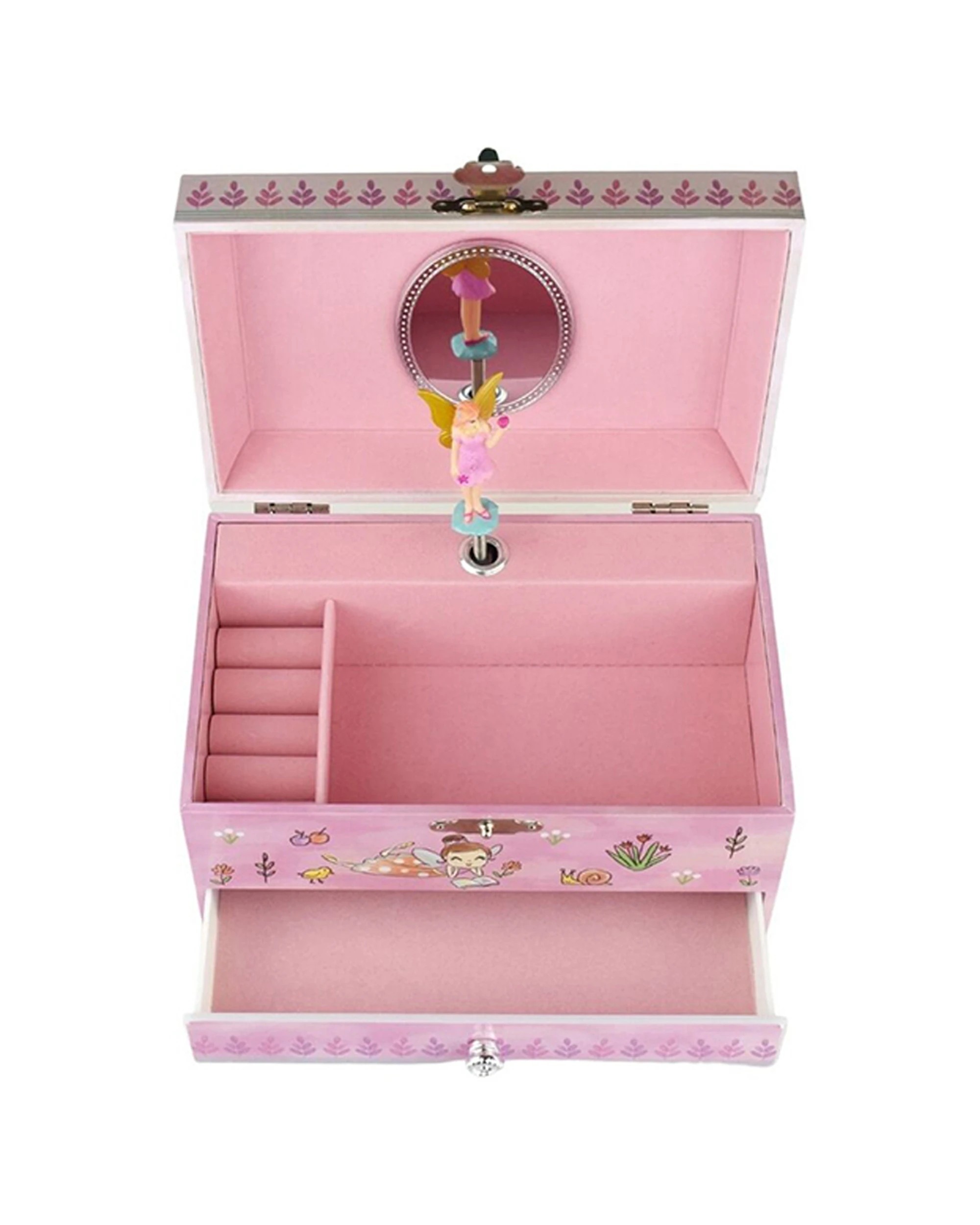 3 Kaper Kidz 15cm Lilly Fairy Heirloom Musical Jewellery Box Fairy Design 3 Years Plus - Pink, 3 of 8