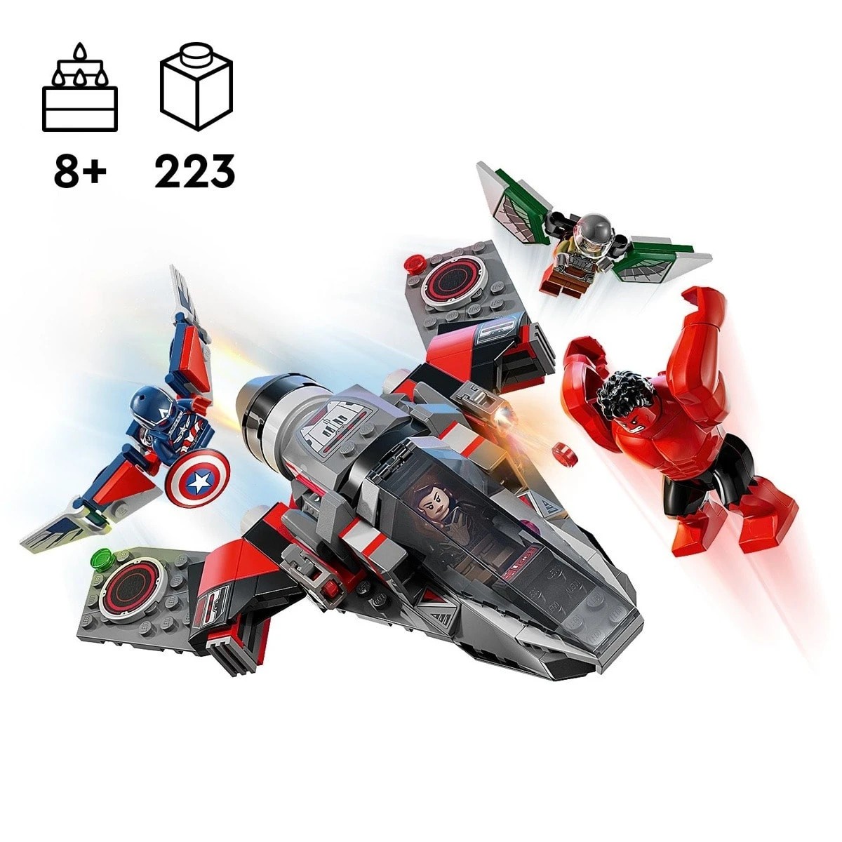 4 LEGO Marvel Captain America vs. Red Hulk Battle 76292, 4 of 10