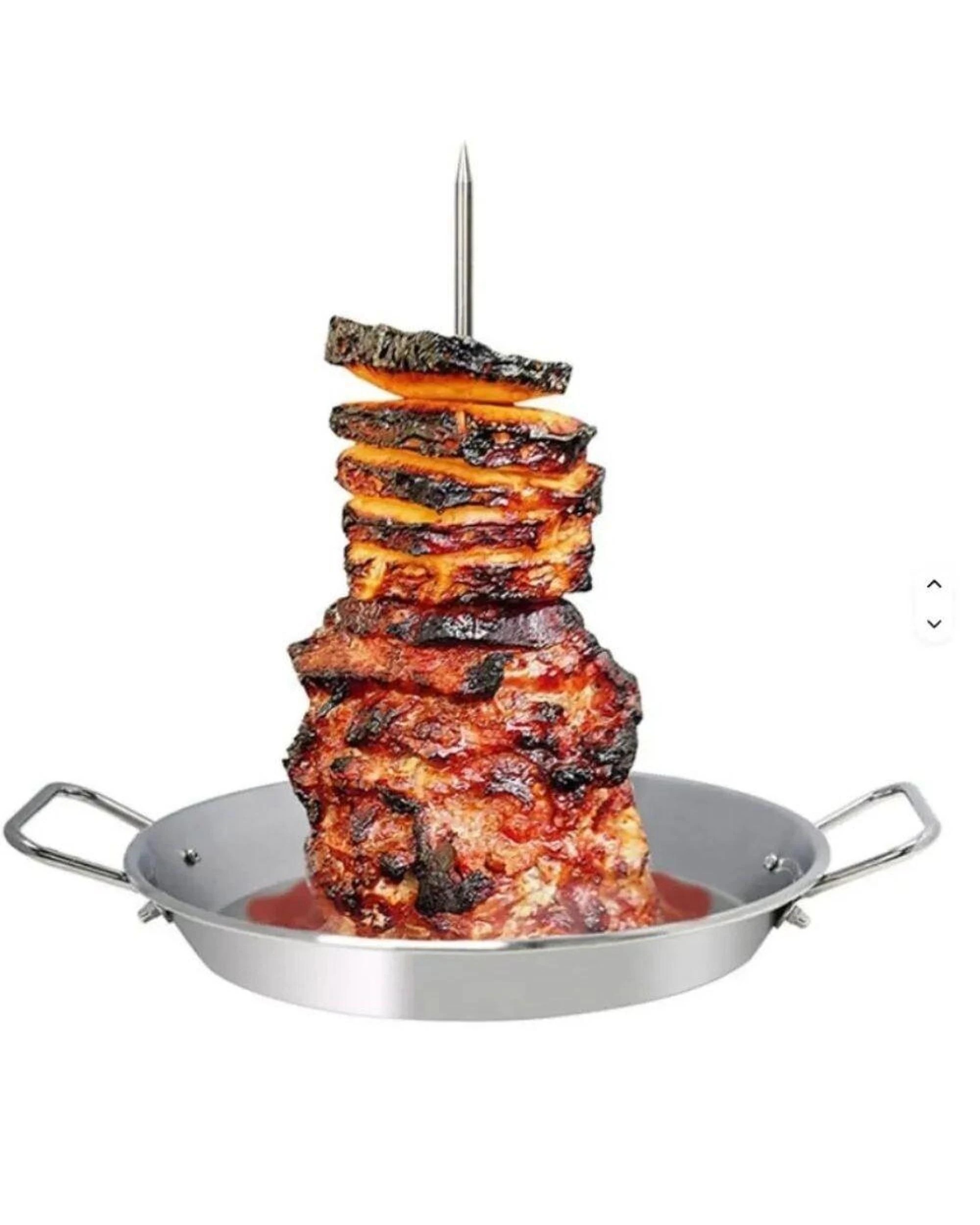 3 Flaming Coals Taco Al Pastor Spit Stand Stainless Steel, 3 of 8