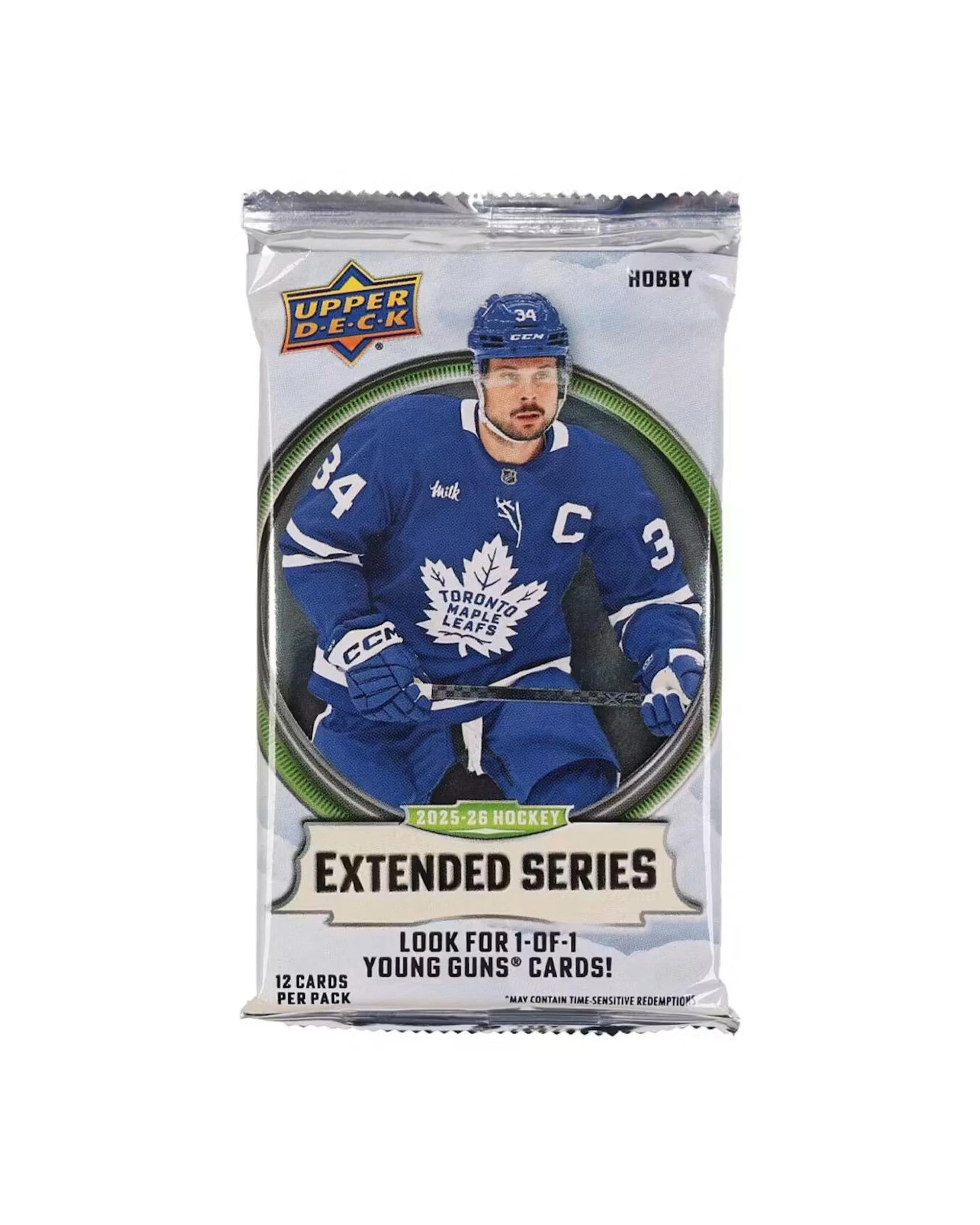 1 Upper Deck 2025/2026 NHL Extended Series Hockey Hobby Pack, 1 of 8
