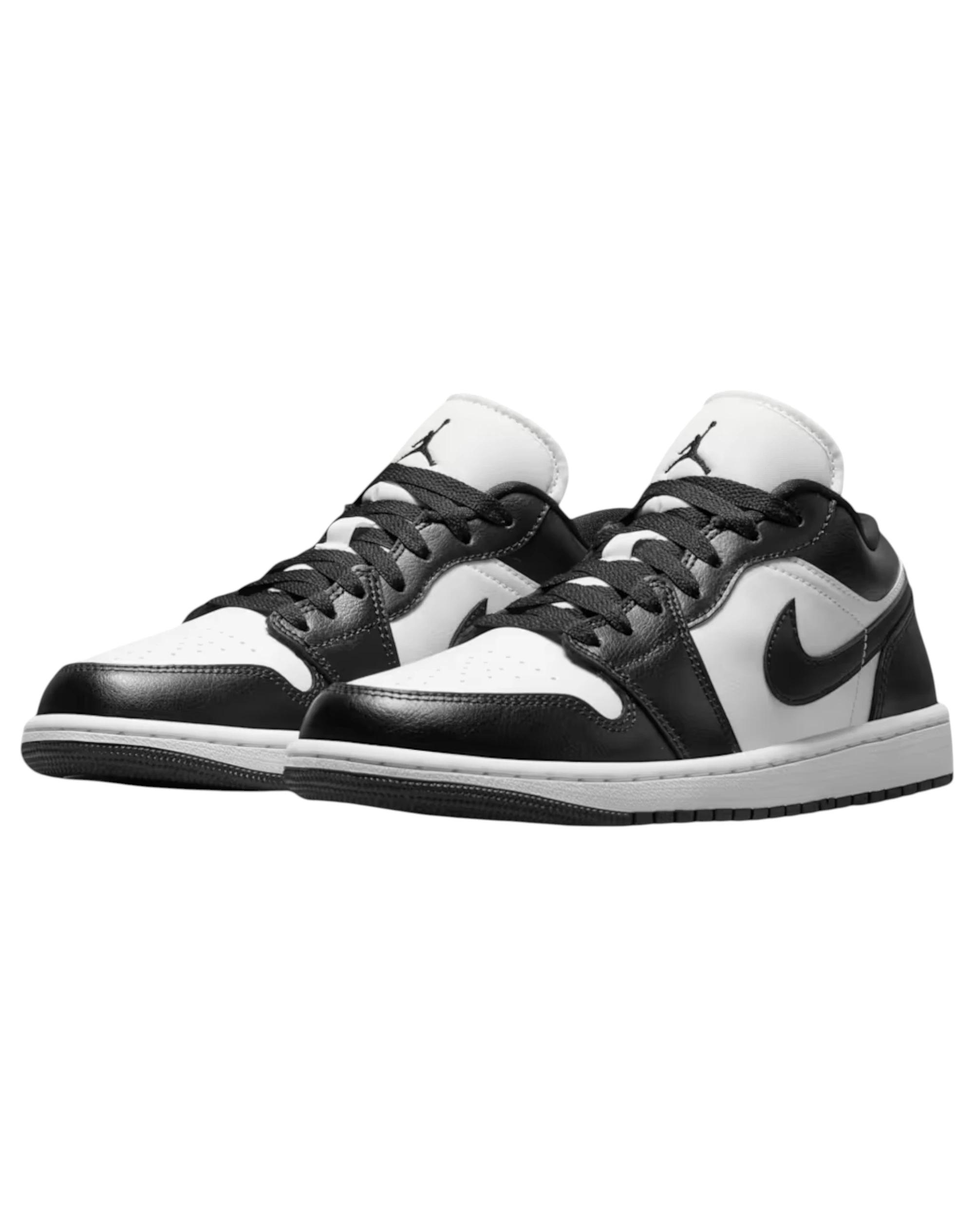 3 Nike Womens Air Jordan 1 Low Athletic Shoes BLACK/WHITE, 3 of 8