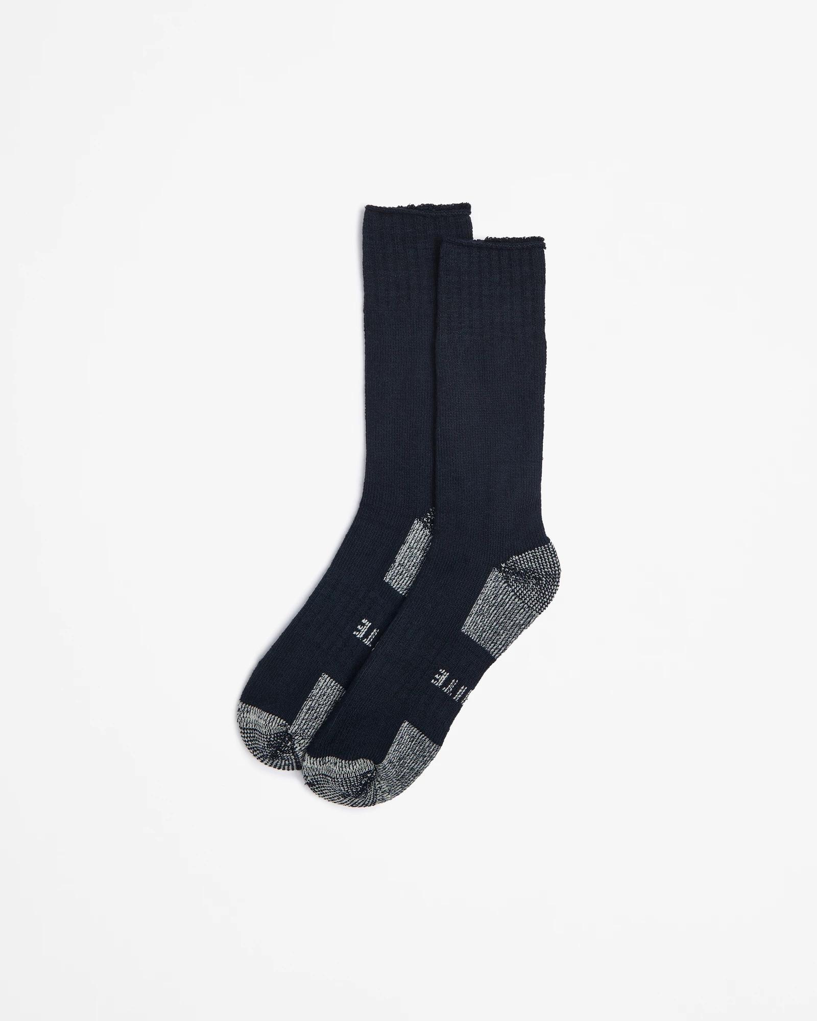 1 2 Pack Bamboo Outdoor Socks - Graphite BLACK/GREYS, 1 of 3