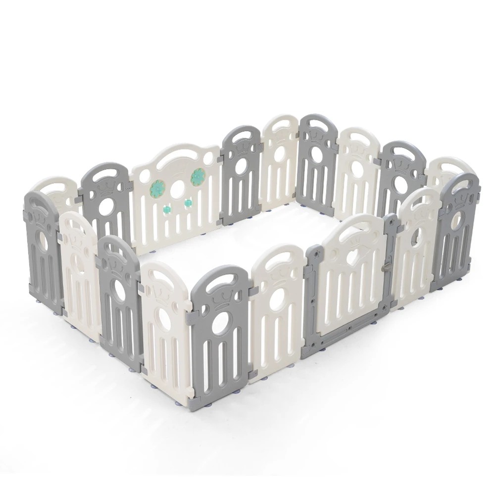 1 Playpals Kids Playpen Baby Safety Gate Toddler Fence Child Play Game 18 Panels - Multi, 1 of 6