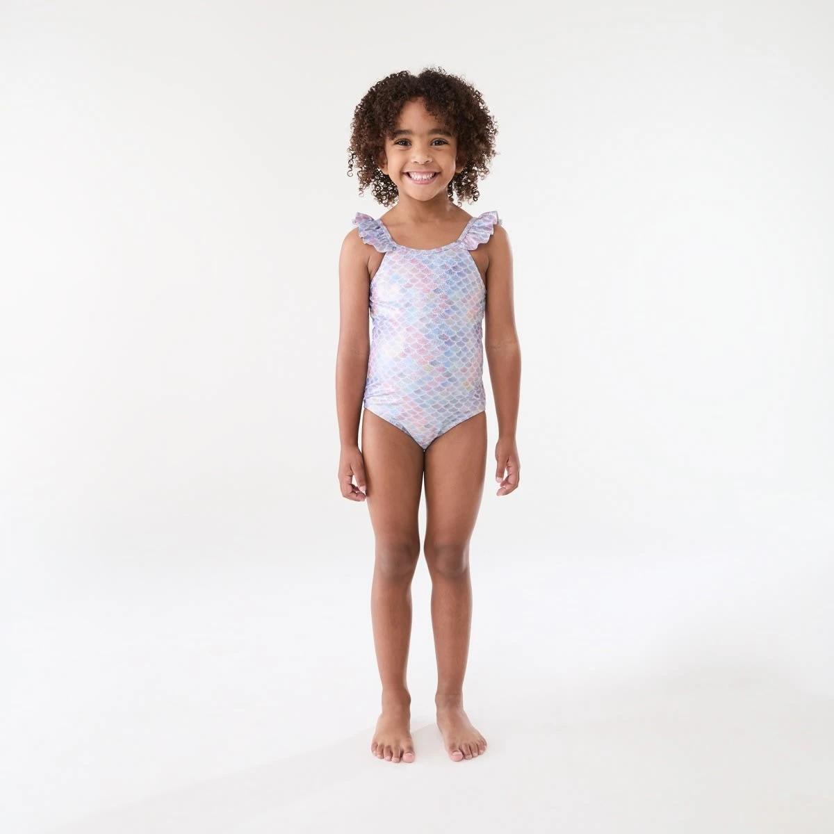 4 One Piece Swimsuit MERMAID SCALES, 4 of 8