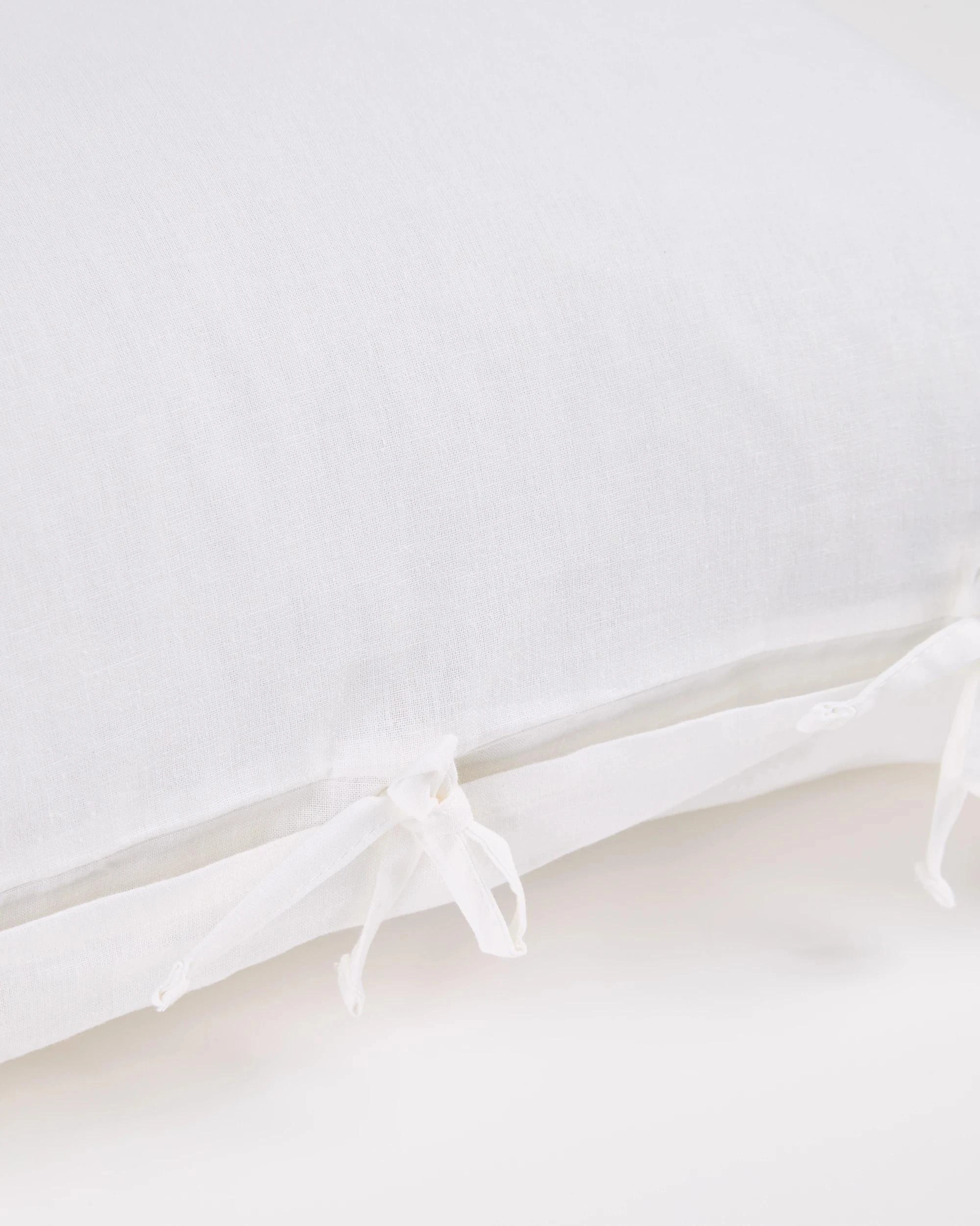 2 Target Laynie Linen/Cotton European Pillowcase - Queen Bed - White, 2 of 3