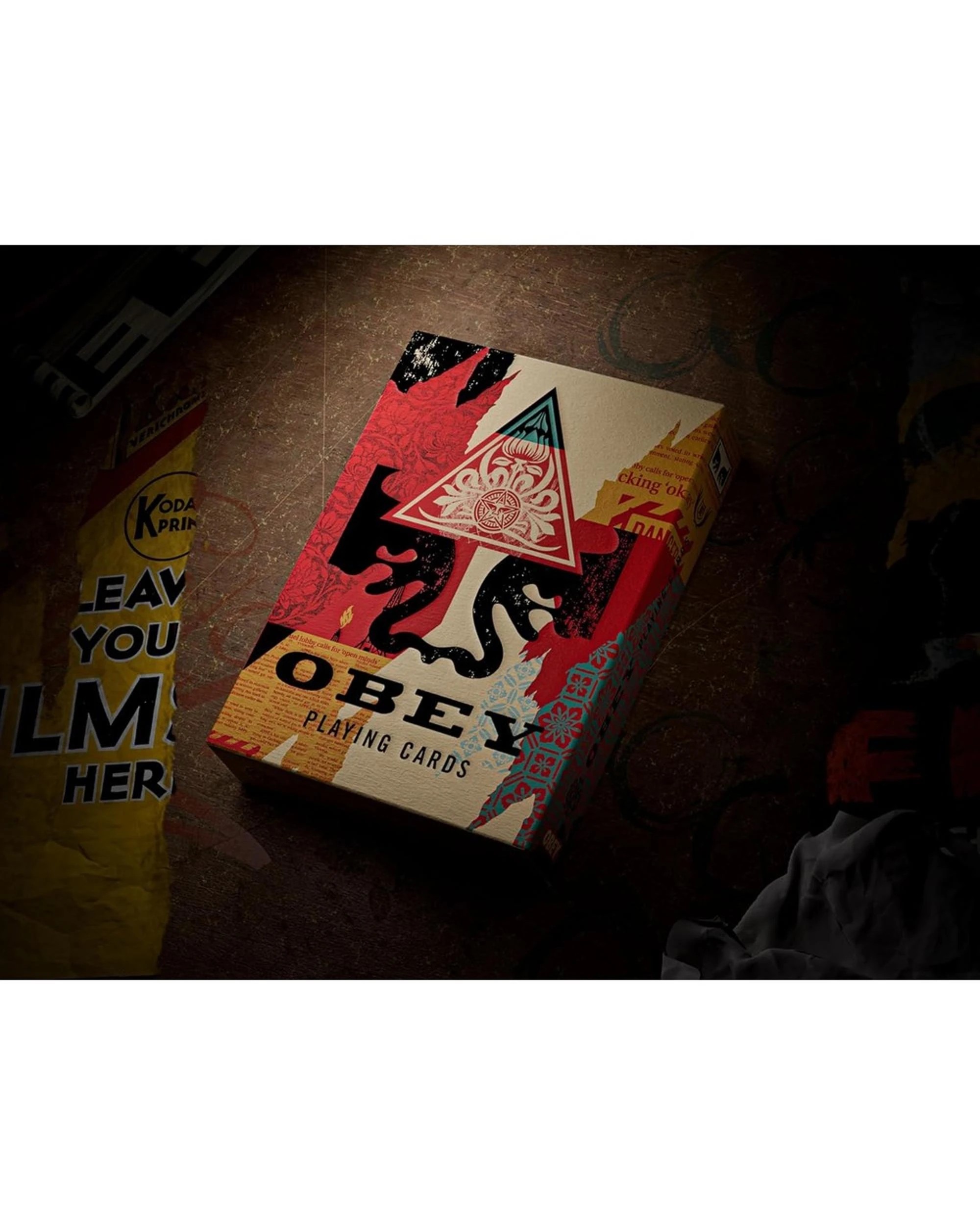 3 theory11 OBEY Collage Edition Playing Cards, 3 of 6