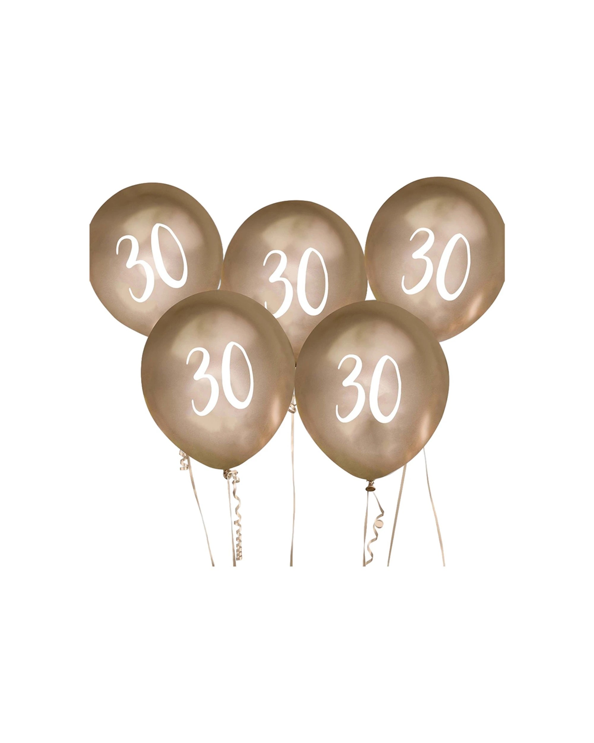 1 Anagram Balloon Bundle 30 Birthday Milstone Party Celebration Decoration - Gold, 1 of 1