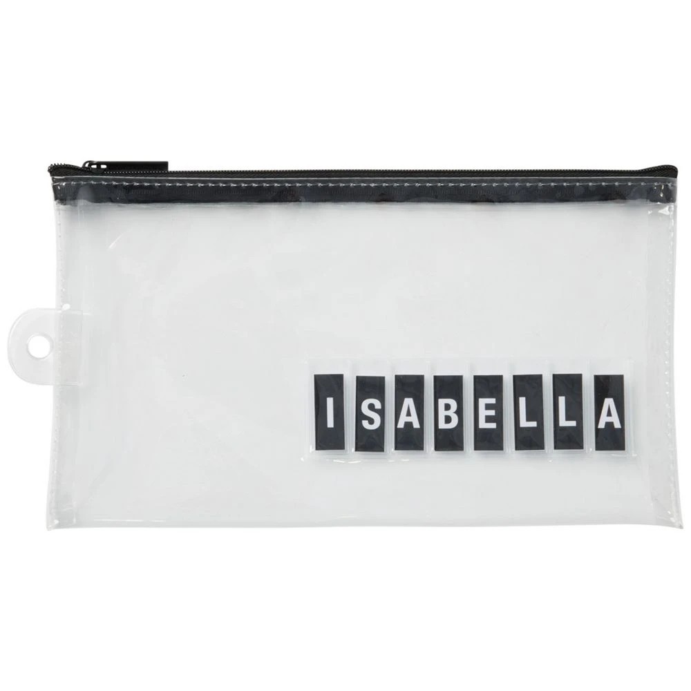 4 Studymate TPU Name Pencil Case Small Clear, 4 of 5