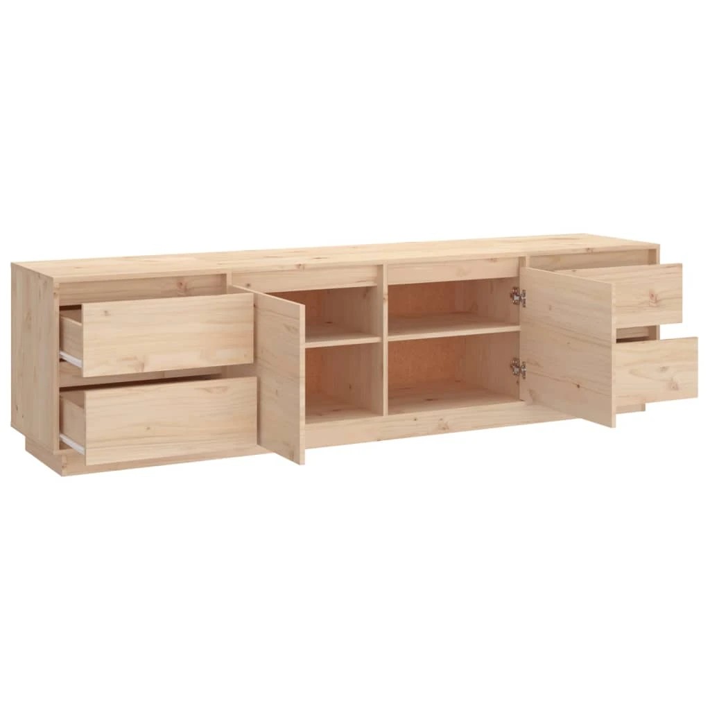 5 vidaXL Tv Cabinet Pine Wood - Brown, 5 of 7