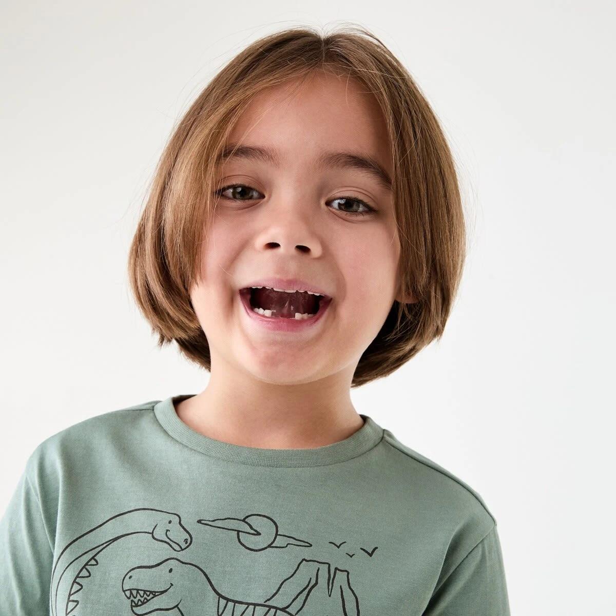 3 Chest Print T-shirt DINOTOPIA CHINOIS GREEN, 3 of 6