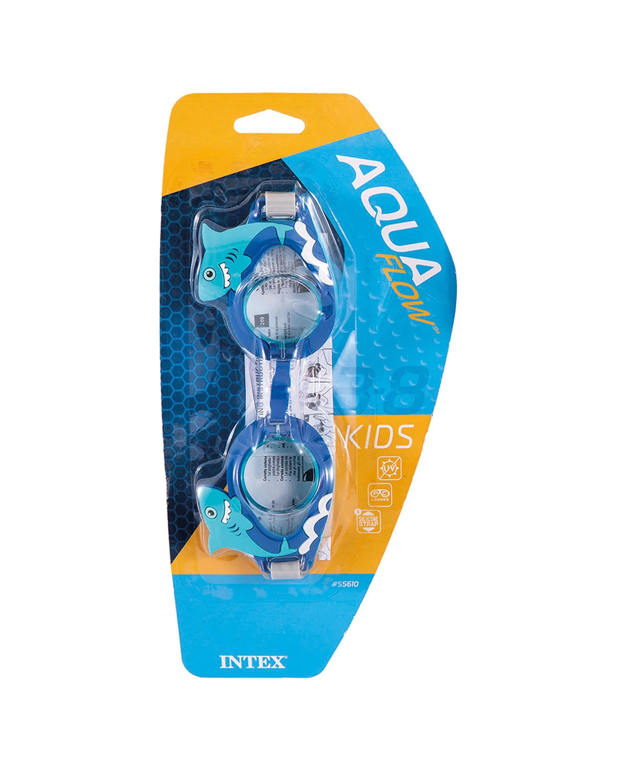 6 Intex 2x AquaFlow Play Swimming Fun Adjustable Silicone Goggles, 6 of 6