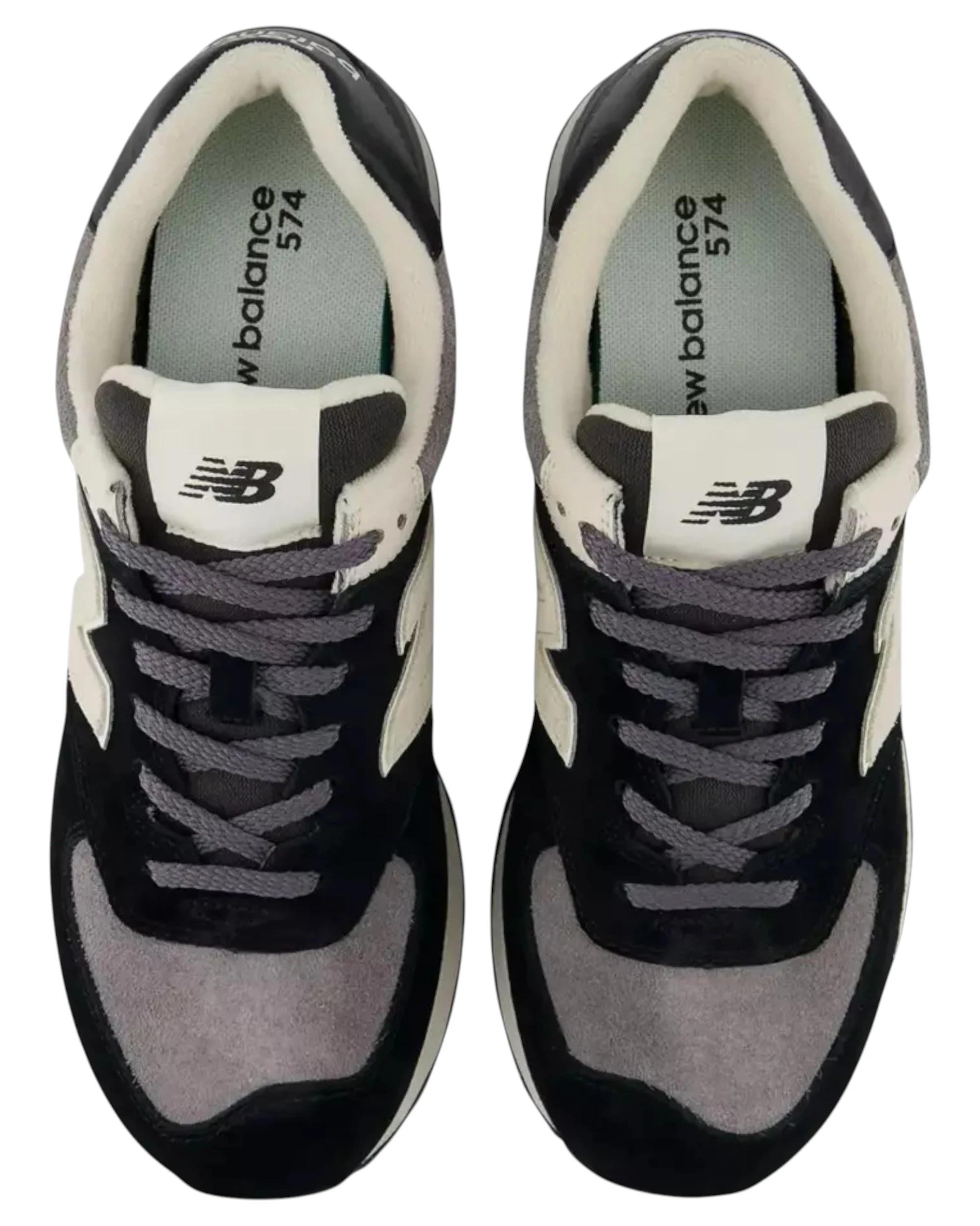 2 New Balance Mens 574 Athletic Shoes BLACK MULTI, 2 of 6