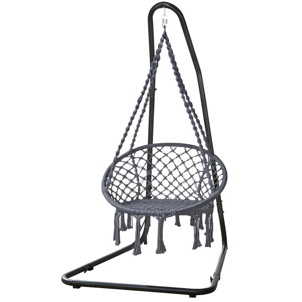1 Gardeon Hammock Hanging Chair with Steel - Multi, 1 of 8