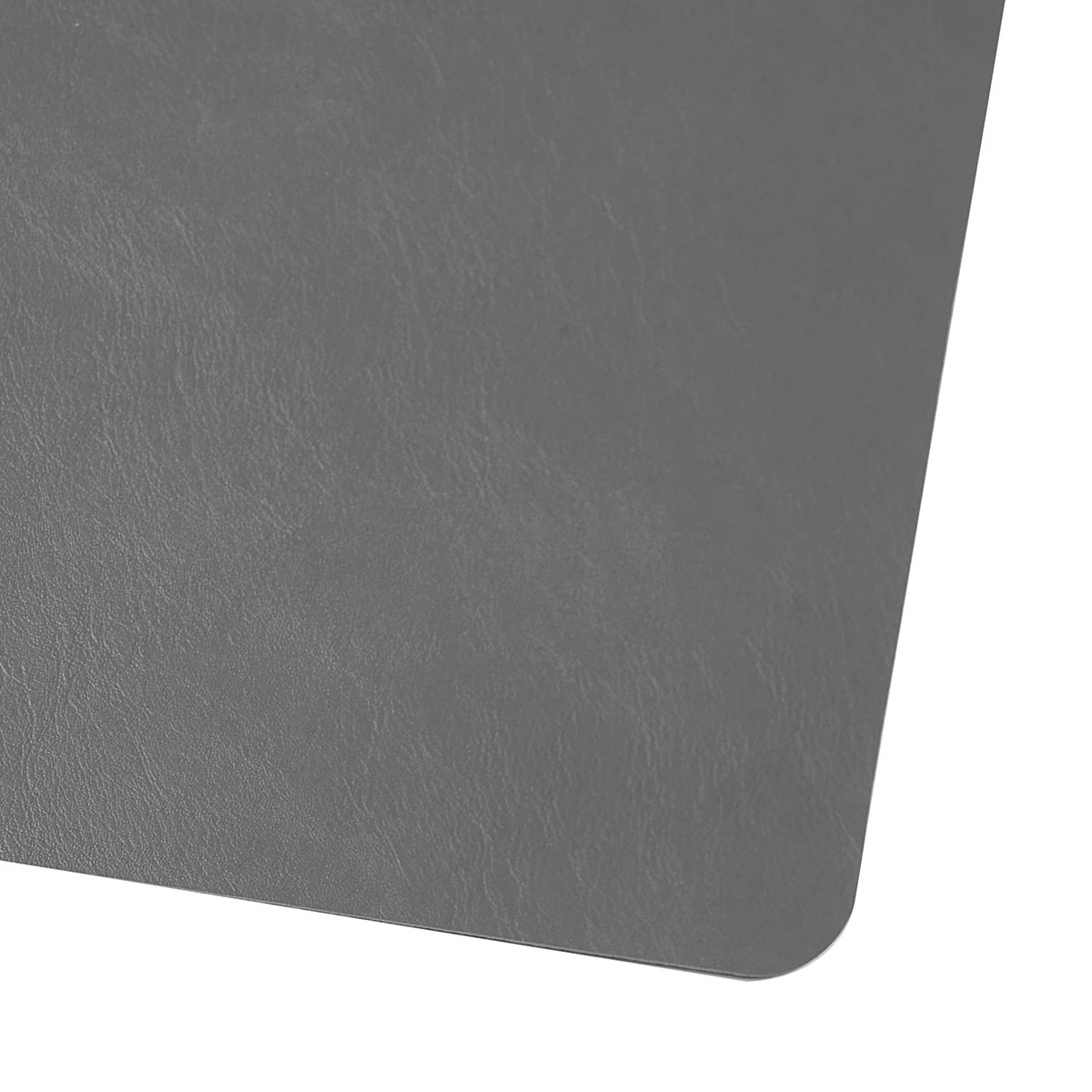 5 Leather Look Reversible Placemat - Black and Grey, 5 of 8