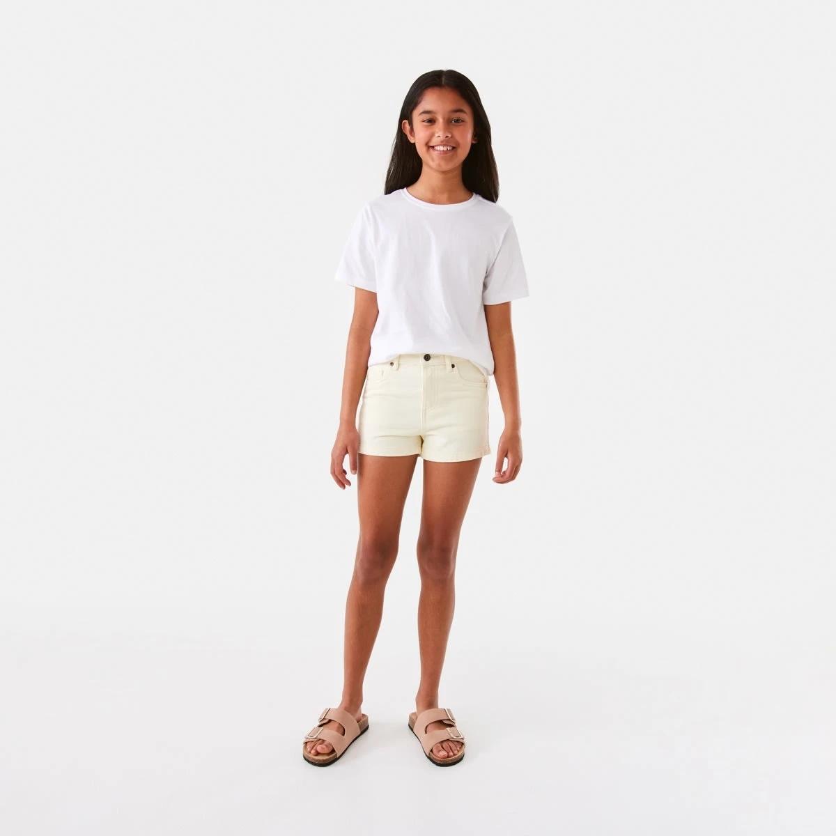 5 Denim Shorts Ecru, 5 of 8