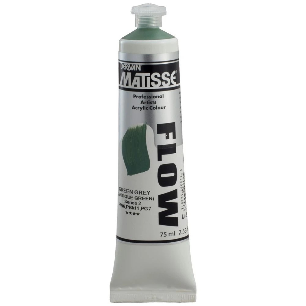 1 Derivan Matisse Flow Paint 75mL Green Grey S2, 1 of 2