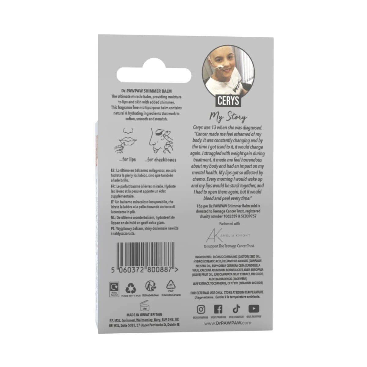2 Dr. PAWPAW Shimmer Balm 10ml - Natural Pawpaw, 2 of 2