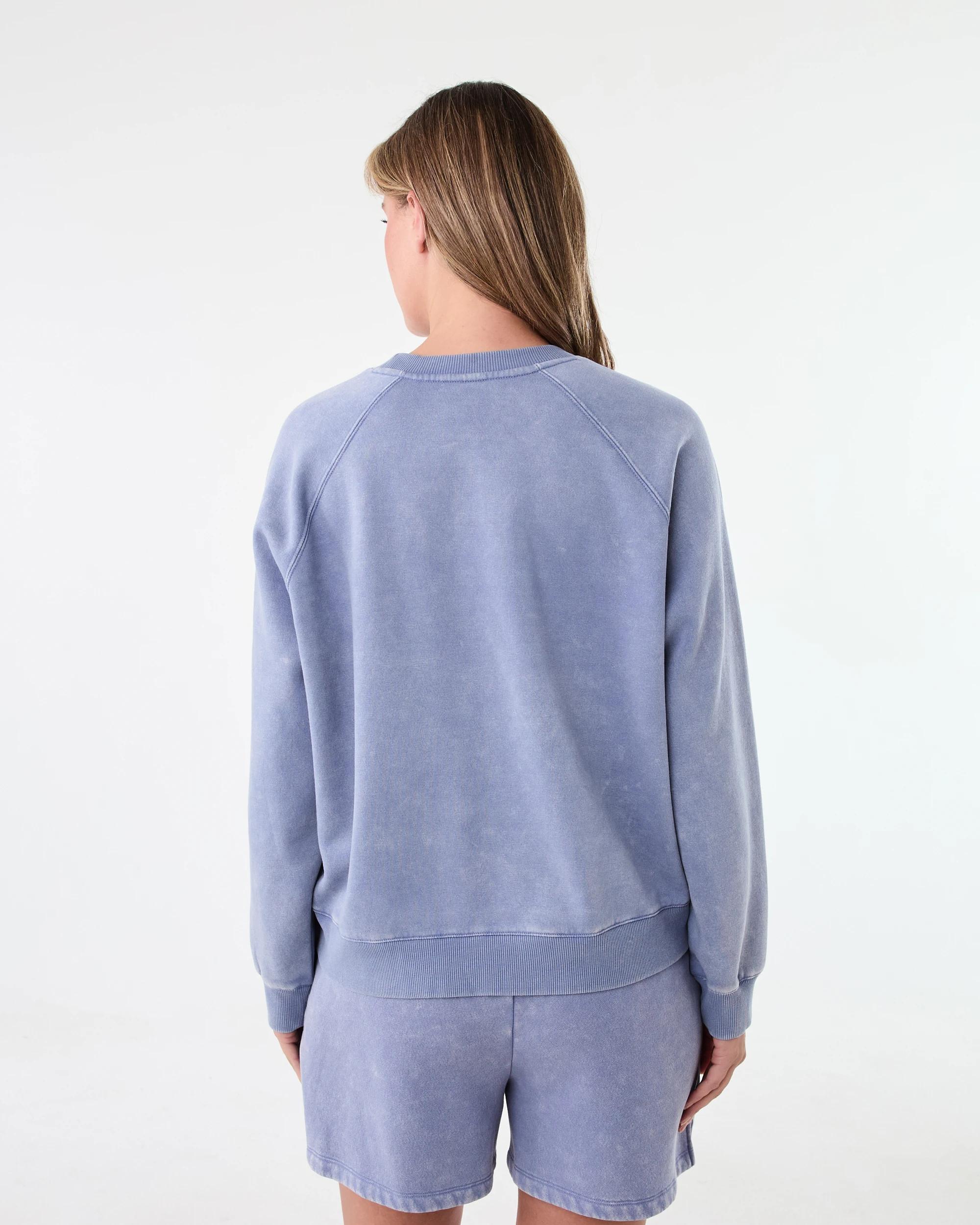 3 Long Sleeve Washed Sweatshirt Bluestone, 3 of 6