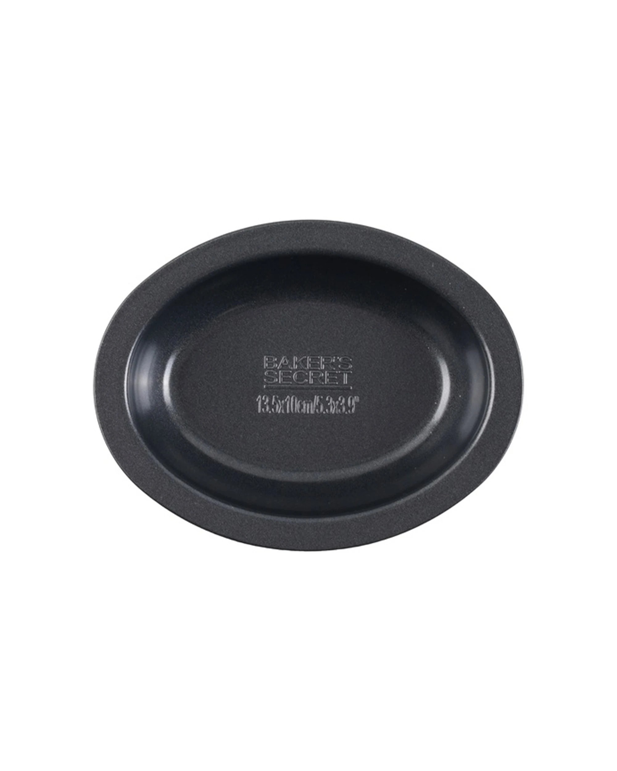 2 Bakers Secret Ultimate Non-Stick Individual Oval Pie Dish 13.5x10cm - Black, 2 of 4