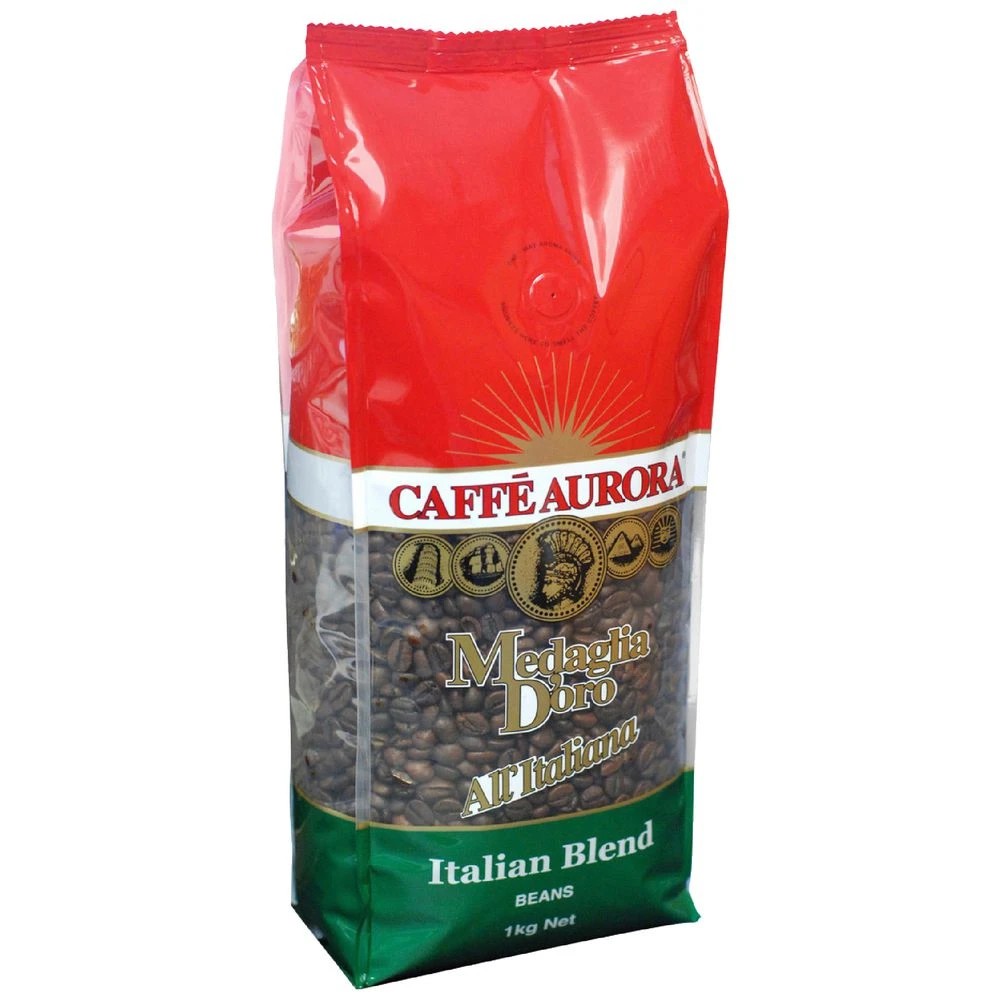 1 Caffe Aurora Italian Blend Coffee Beans 1kg, 1 of 1