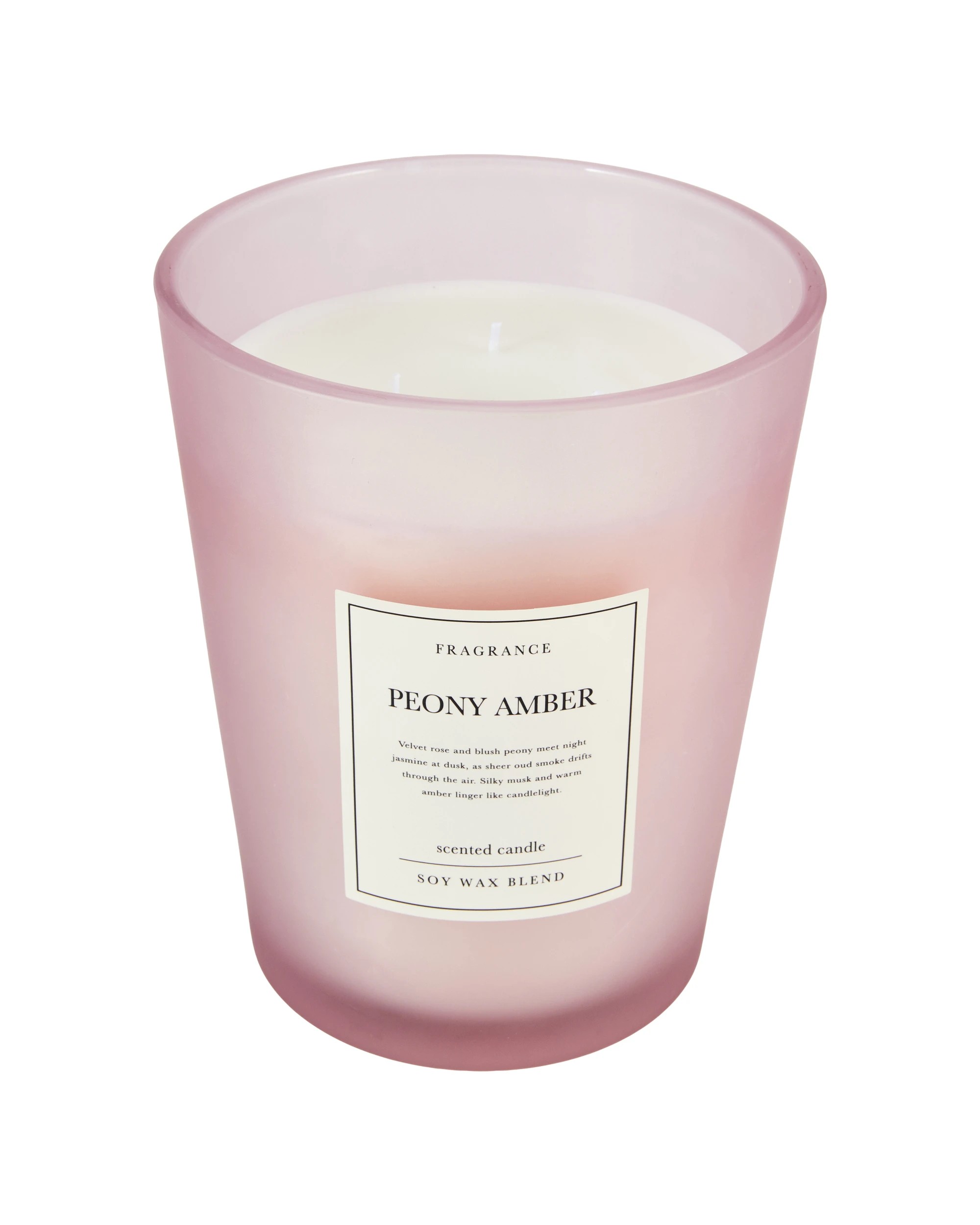 2 XL Frosted Peony Amber Candle, 2 of 5
