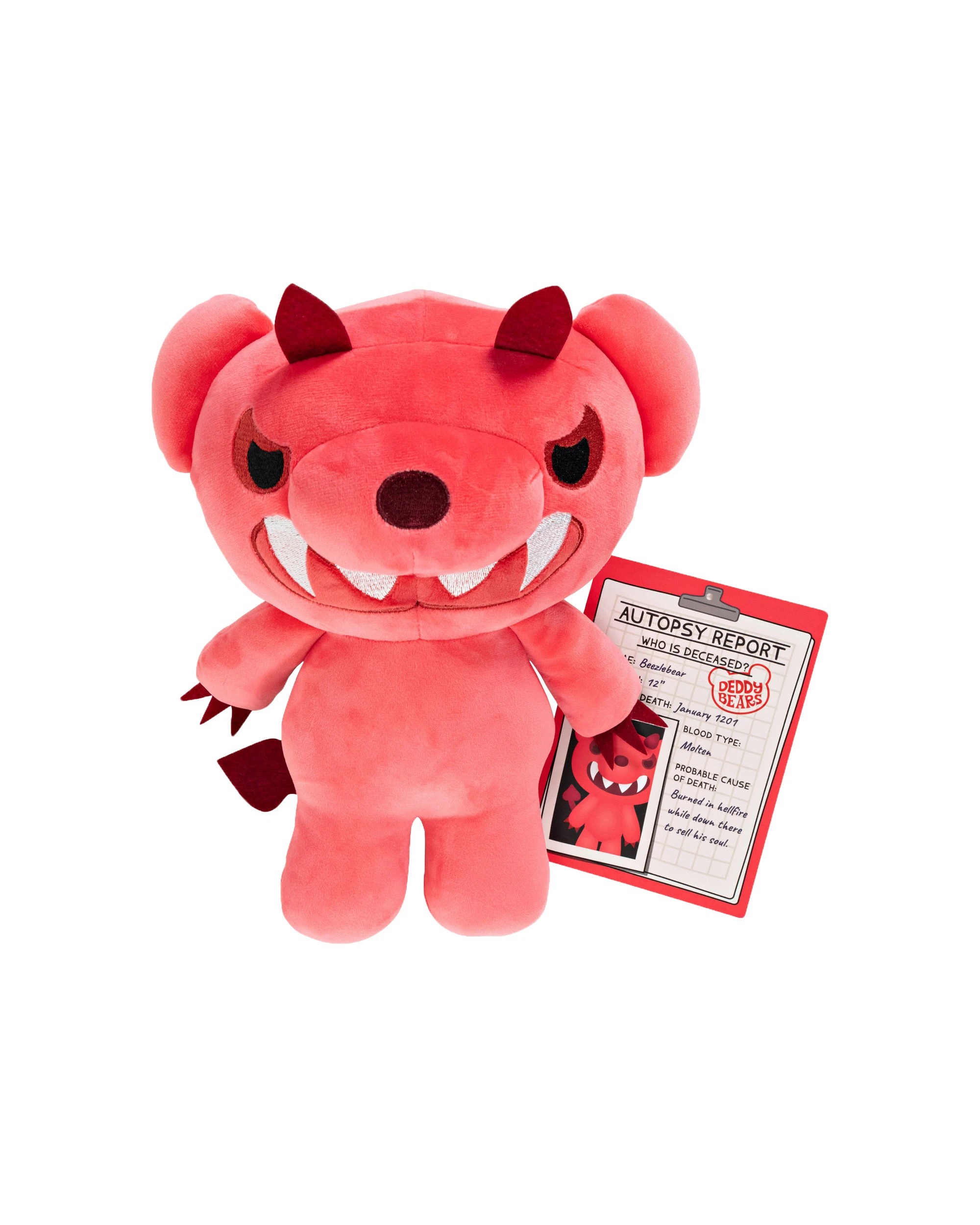 3 Deddy Bears - Beezlebear Halloween Bear in Bag, Soft Toy Plush, Red, 30cm (H) - Red, 3 of 5