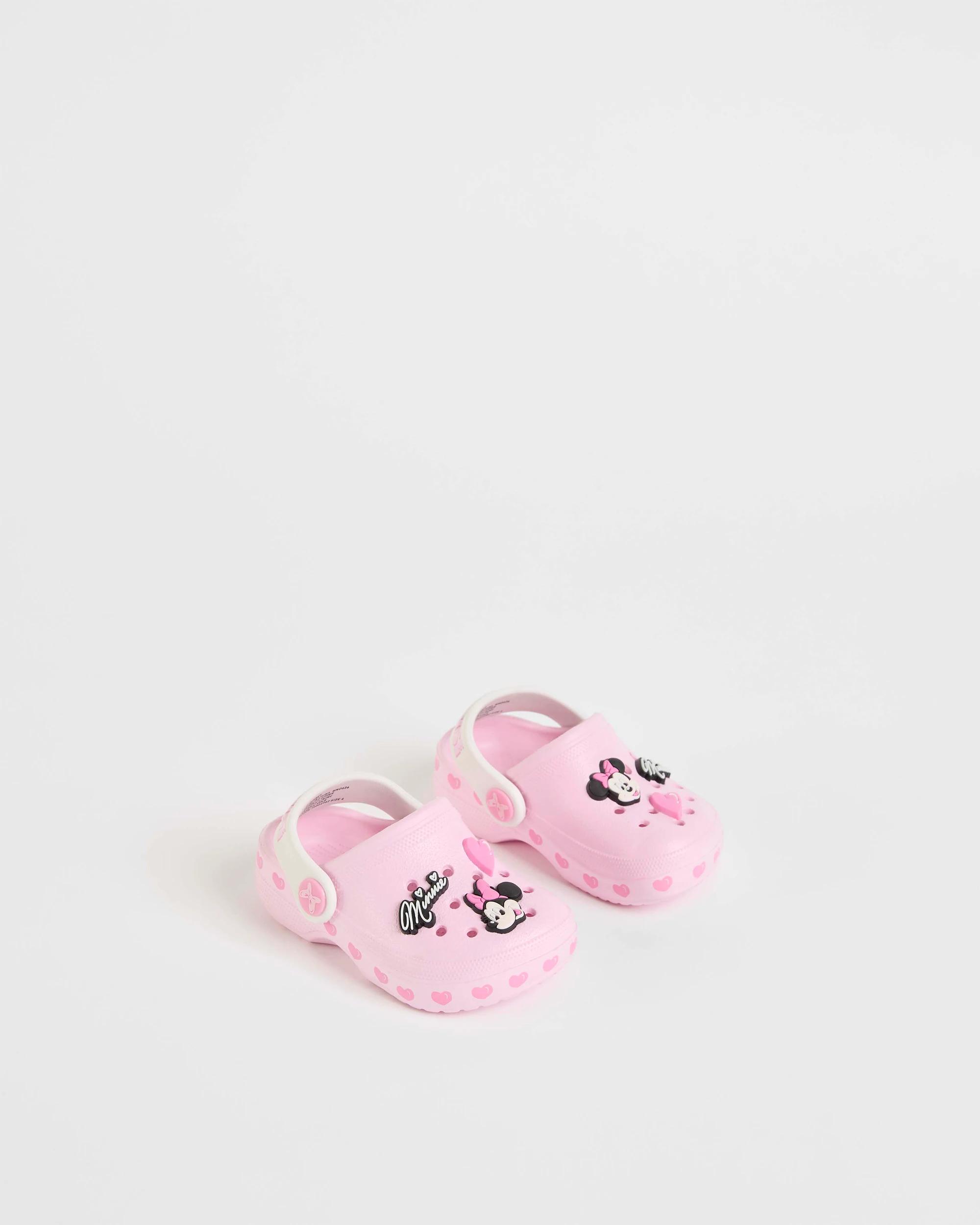 2 Disney Minnie Mouse Baby First Walker Clogs PINK, 2 of 3