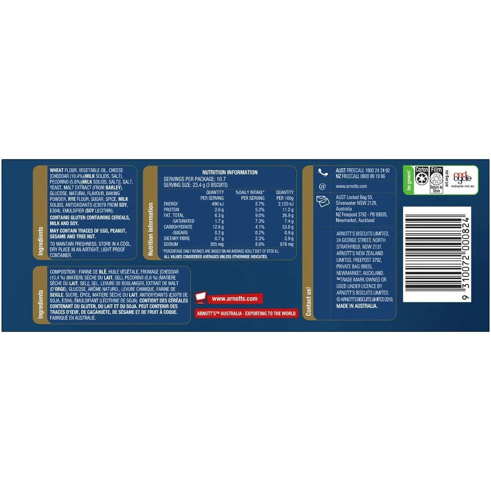 3 Arnott's Cheds 250g, 3 of 4