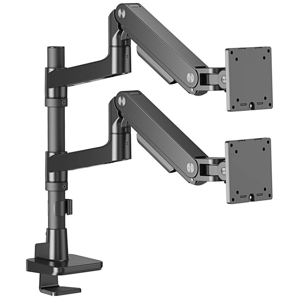 2 Brateck Heavy-Duty Pole-Mounted Dual Monitor Arm 17"-49", 2 of 6